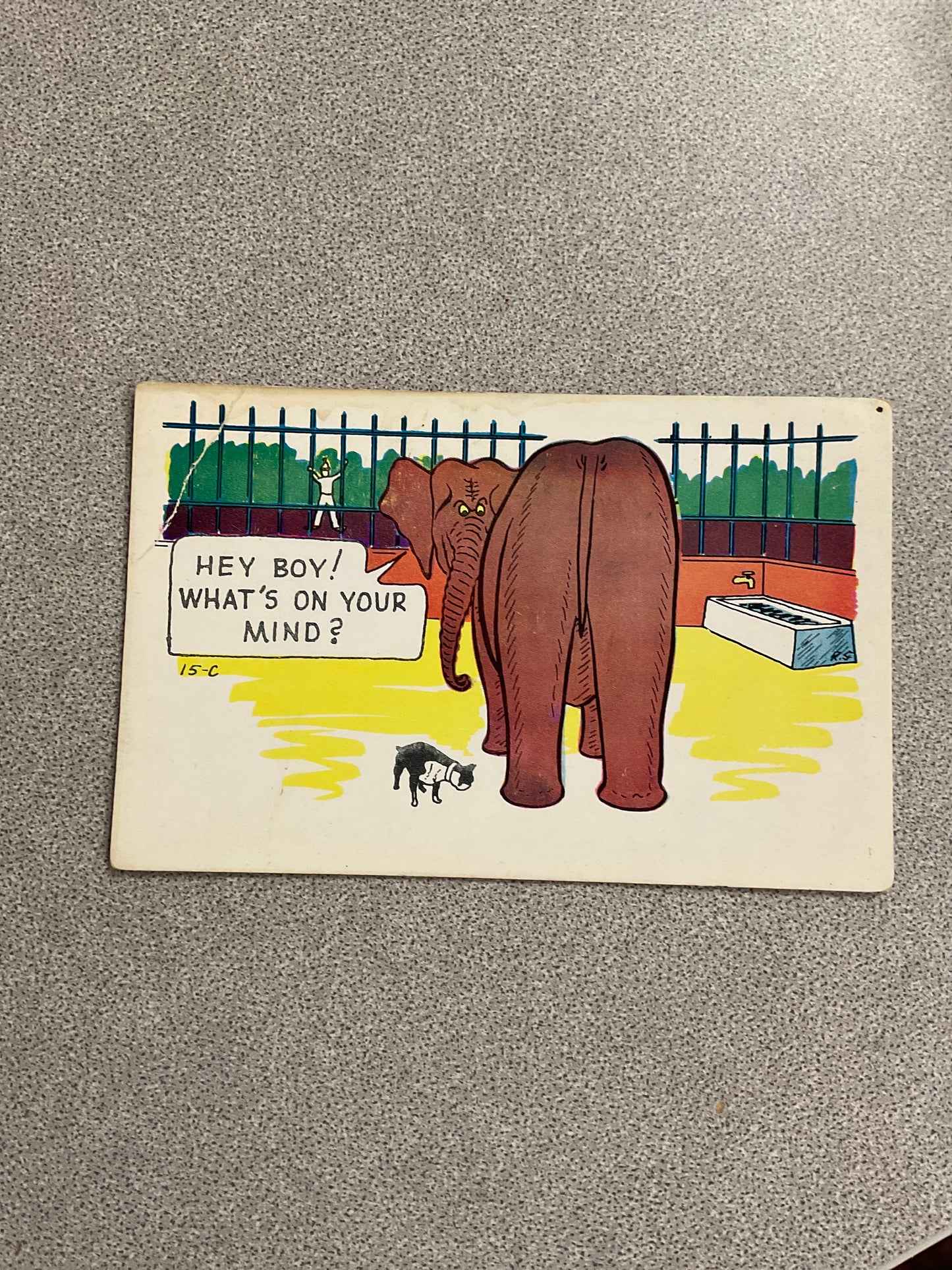 Vintage Post Card “Hey Boy! What’s…”