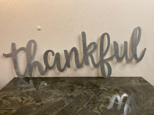 THANKFUL Metal Sign