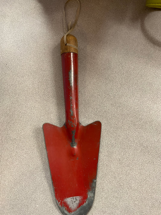 Vintage Red Metal Garden Trowel