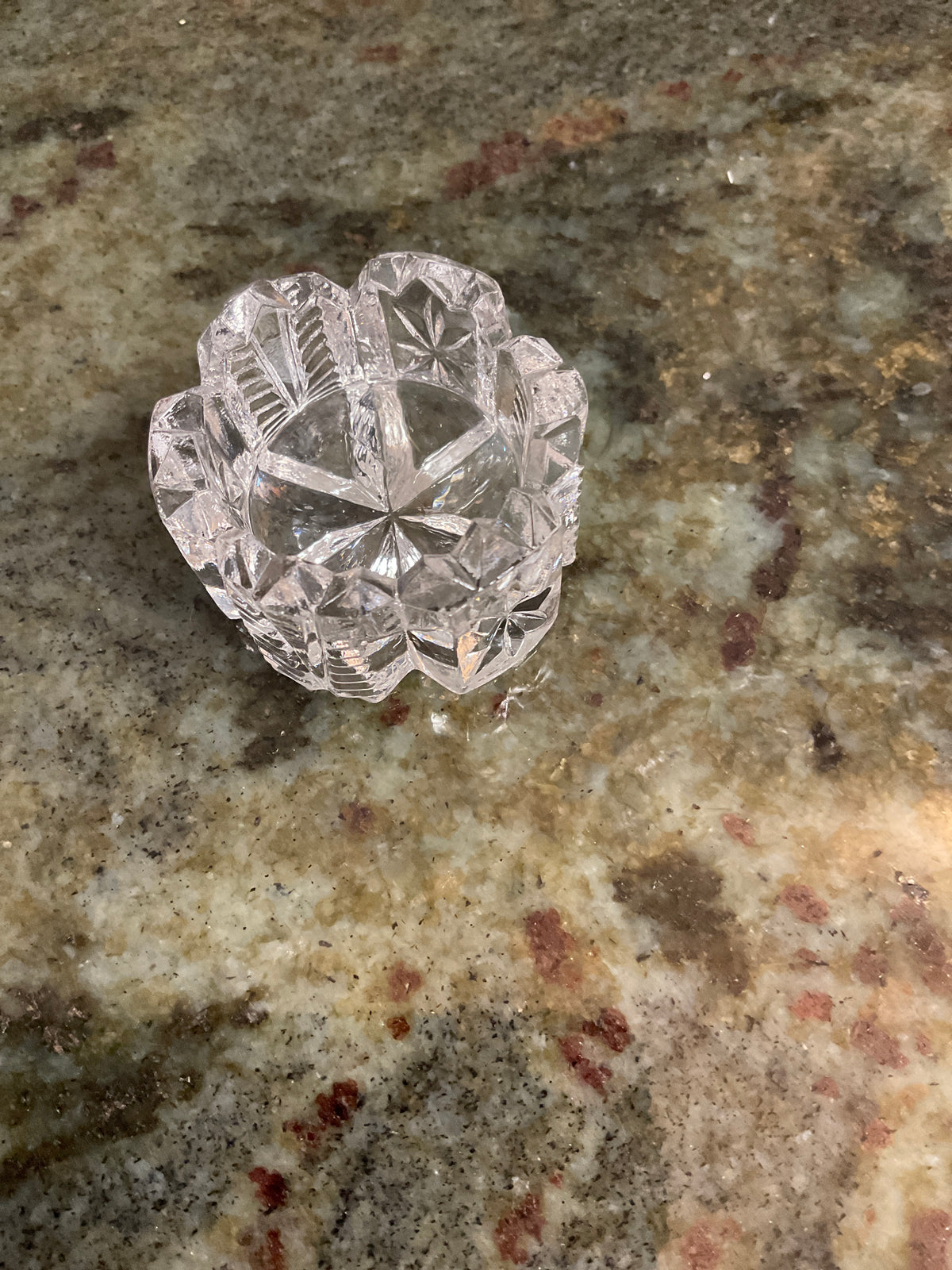 Cut Glass Open Salt Cellar