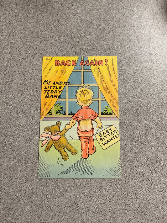 Vintage Postcard “Back Again!…”