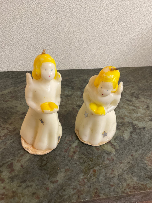 Vintage set of two Tavern Candles