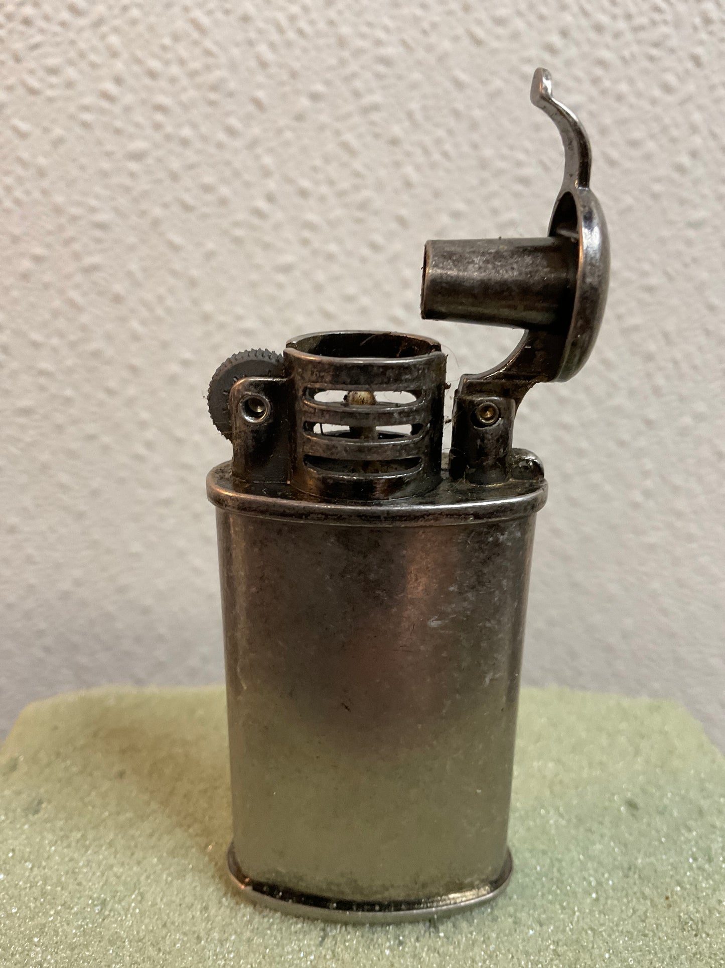 Vintage 1999 Pewter Camel Cigarette Lighter and Box. Lighter is 2 3/8” H.