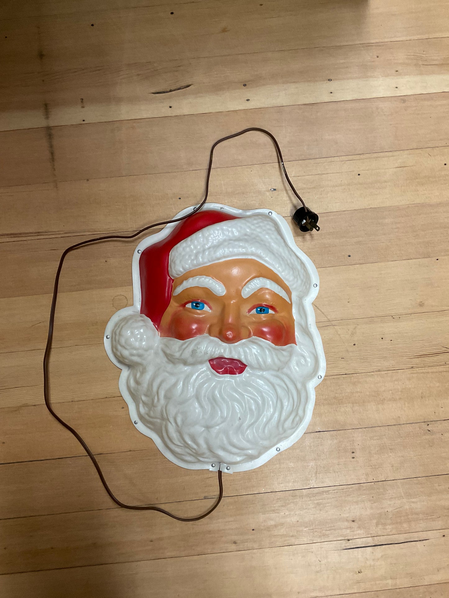 Vintage Light Up Santa