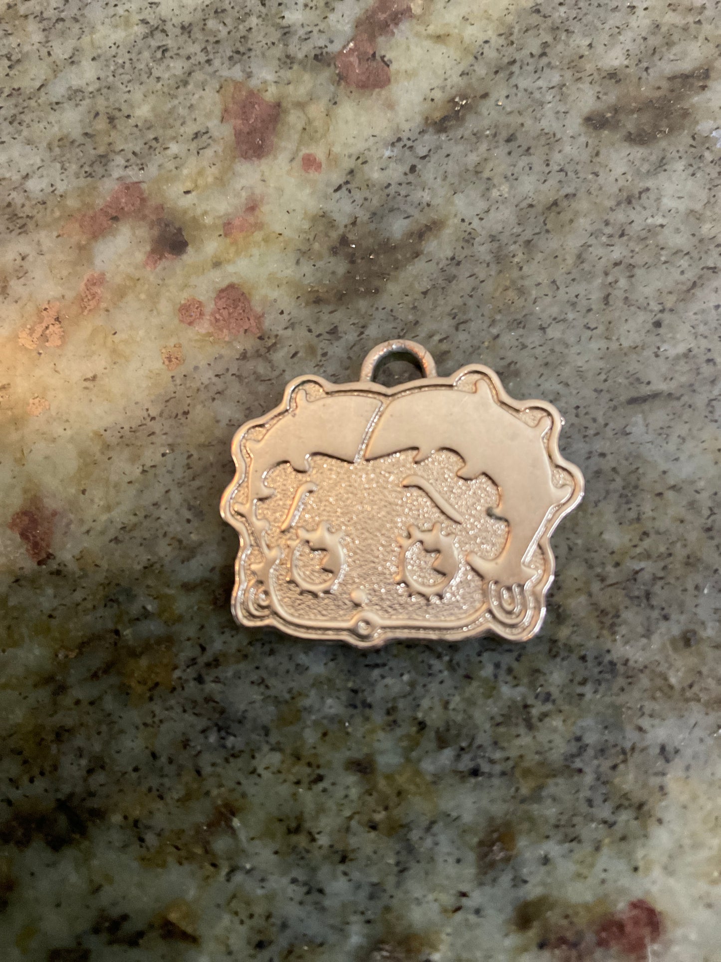 Silvertone Pendant Betty Boop Likeness