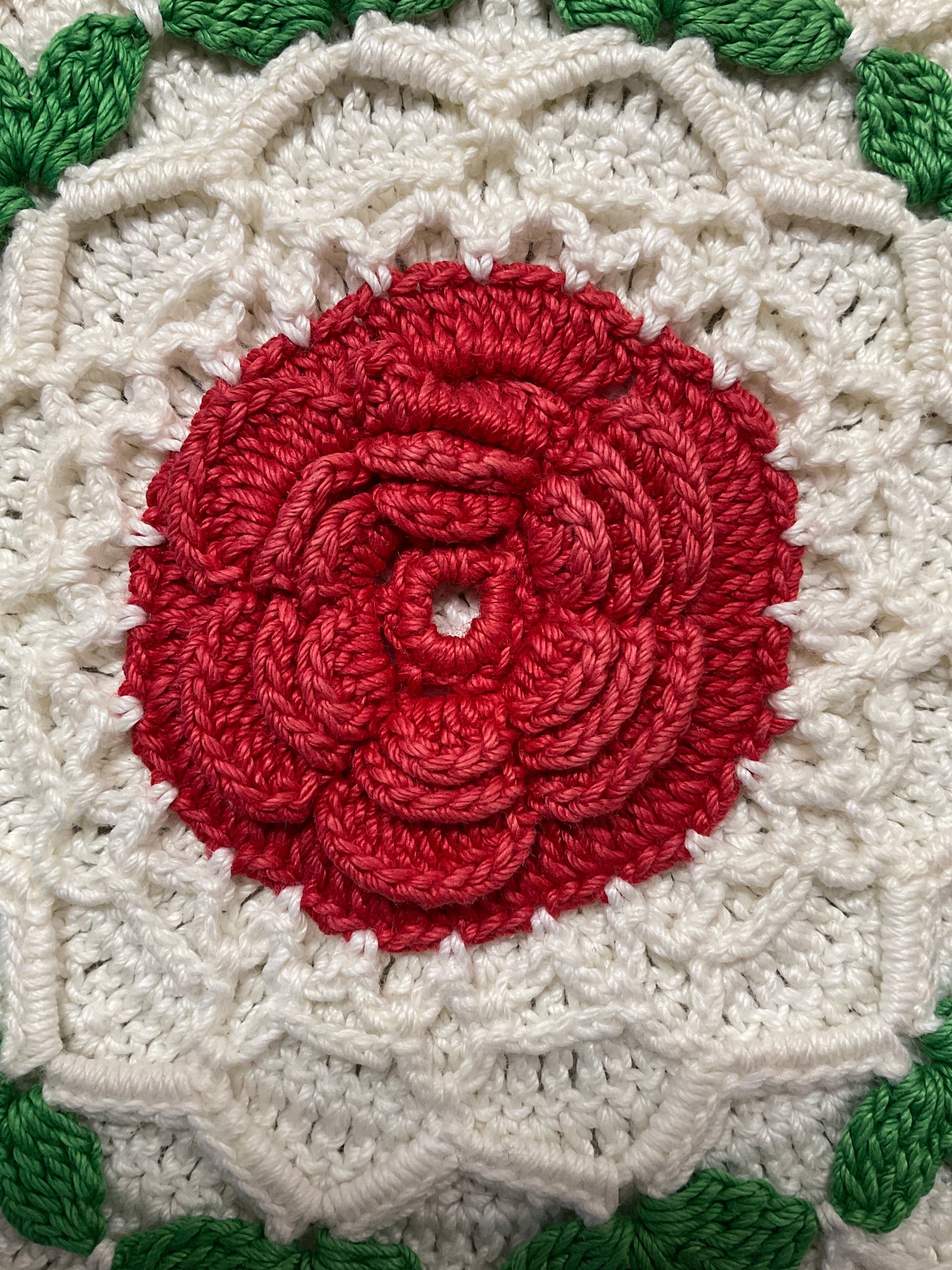 Vintage Crocheted Hot Pad  Doily