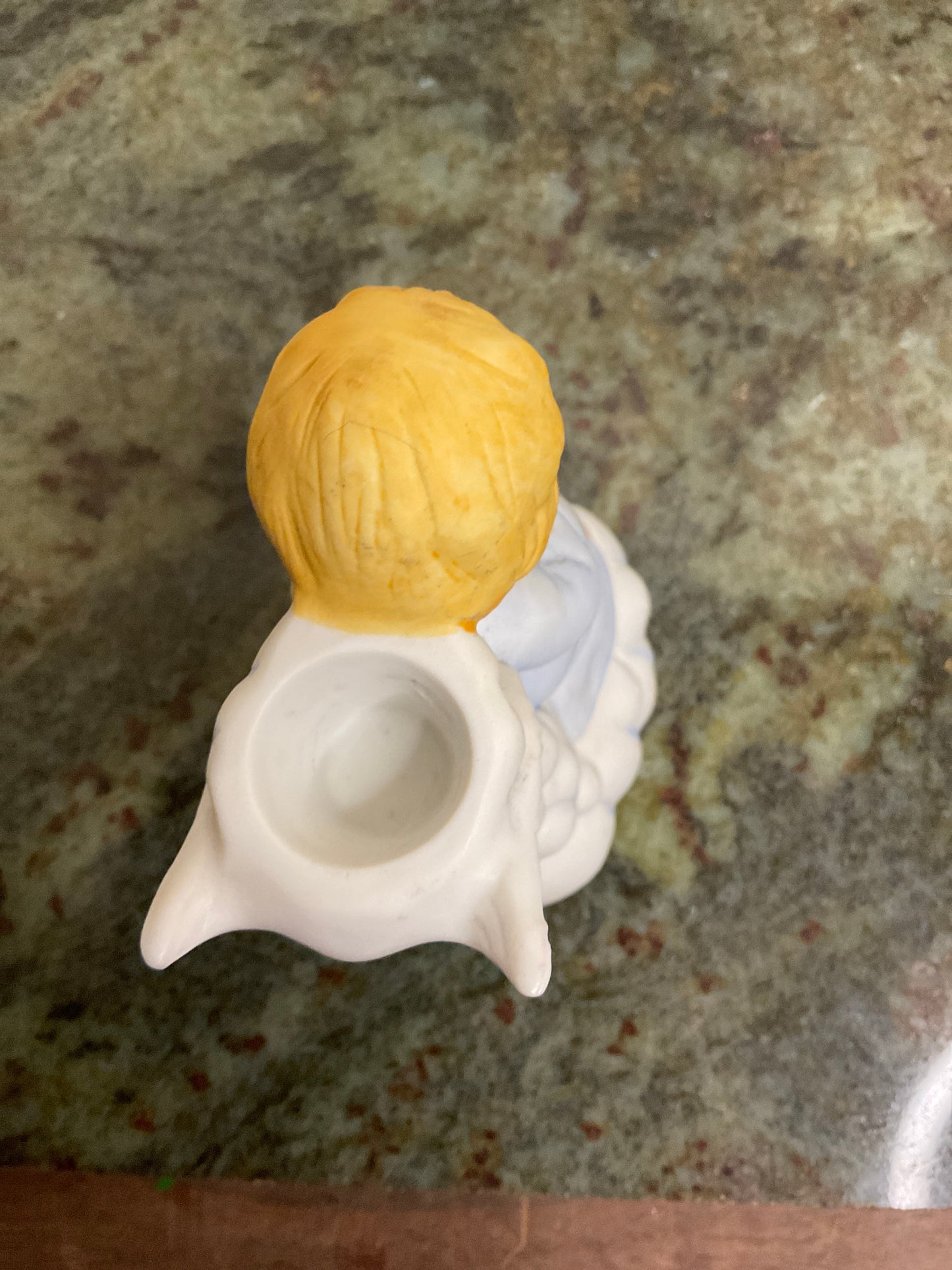 Vintage Ceramic Praying Angel Candle Holder