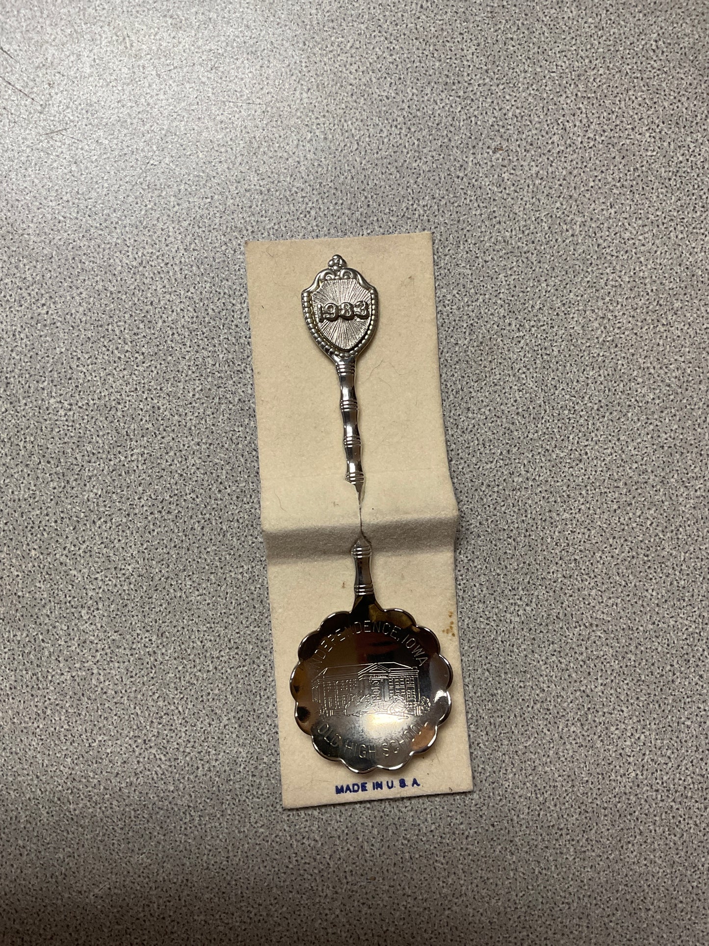 1983 Independence Iowa Old High School Souvenir Spoon