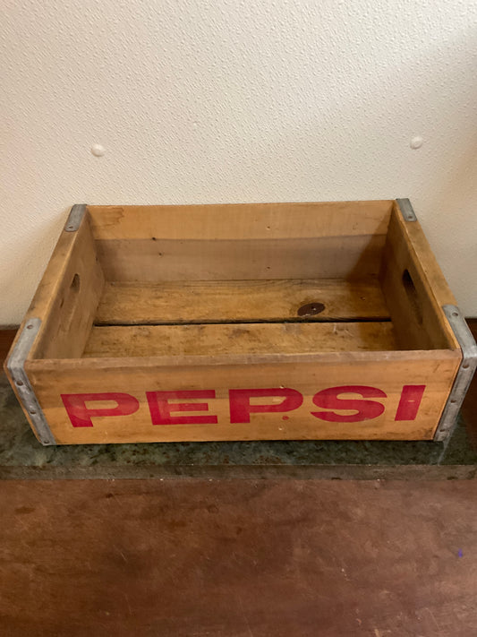 Vintage Pepsi-Cola Wooden Soda Crate