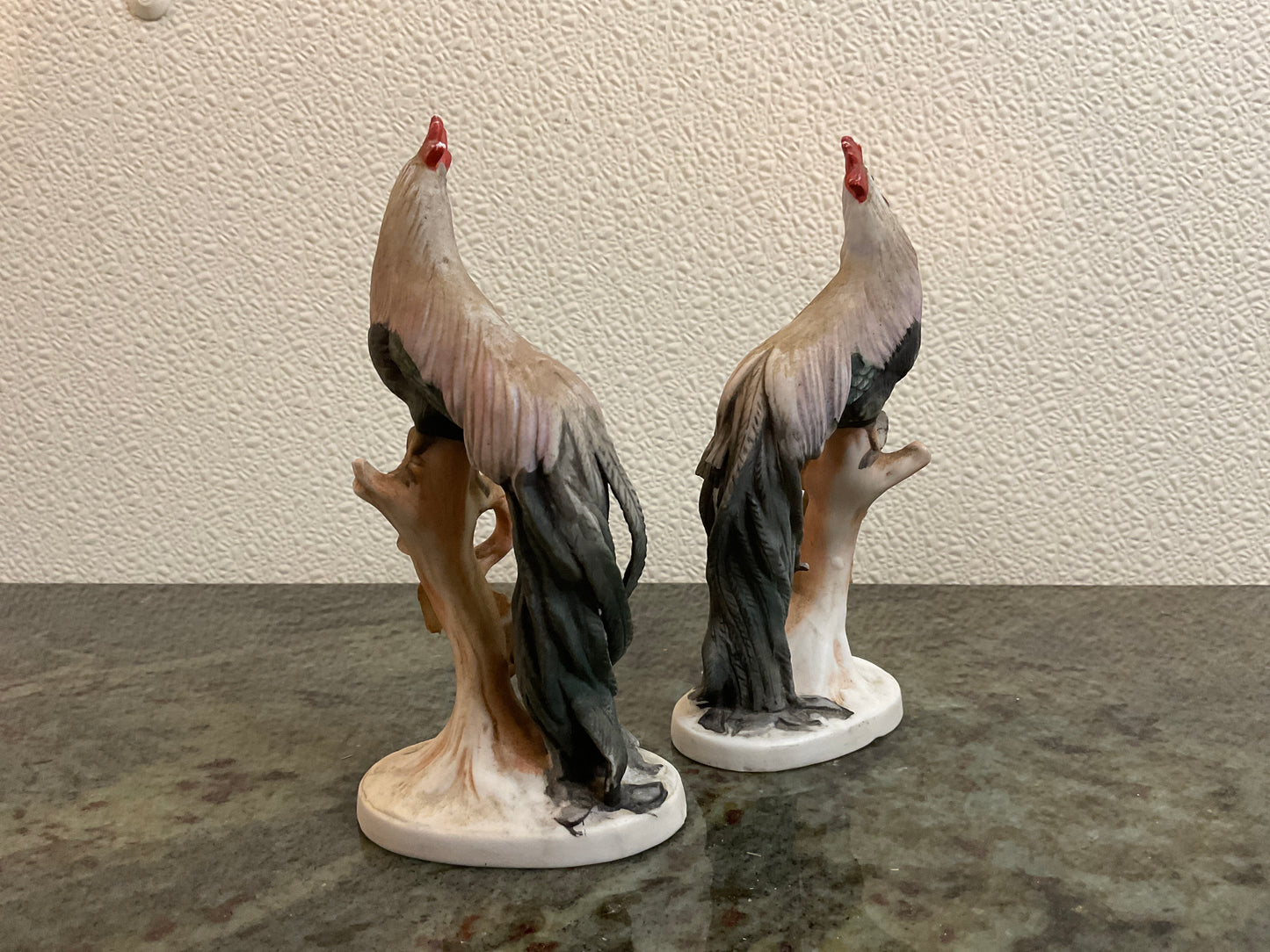 2PC Long Tail Roosters by Lefton