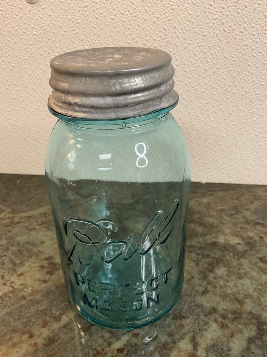 Quart Perfect Mason Blue Jar