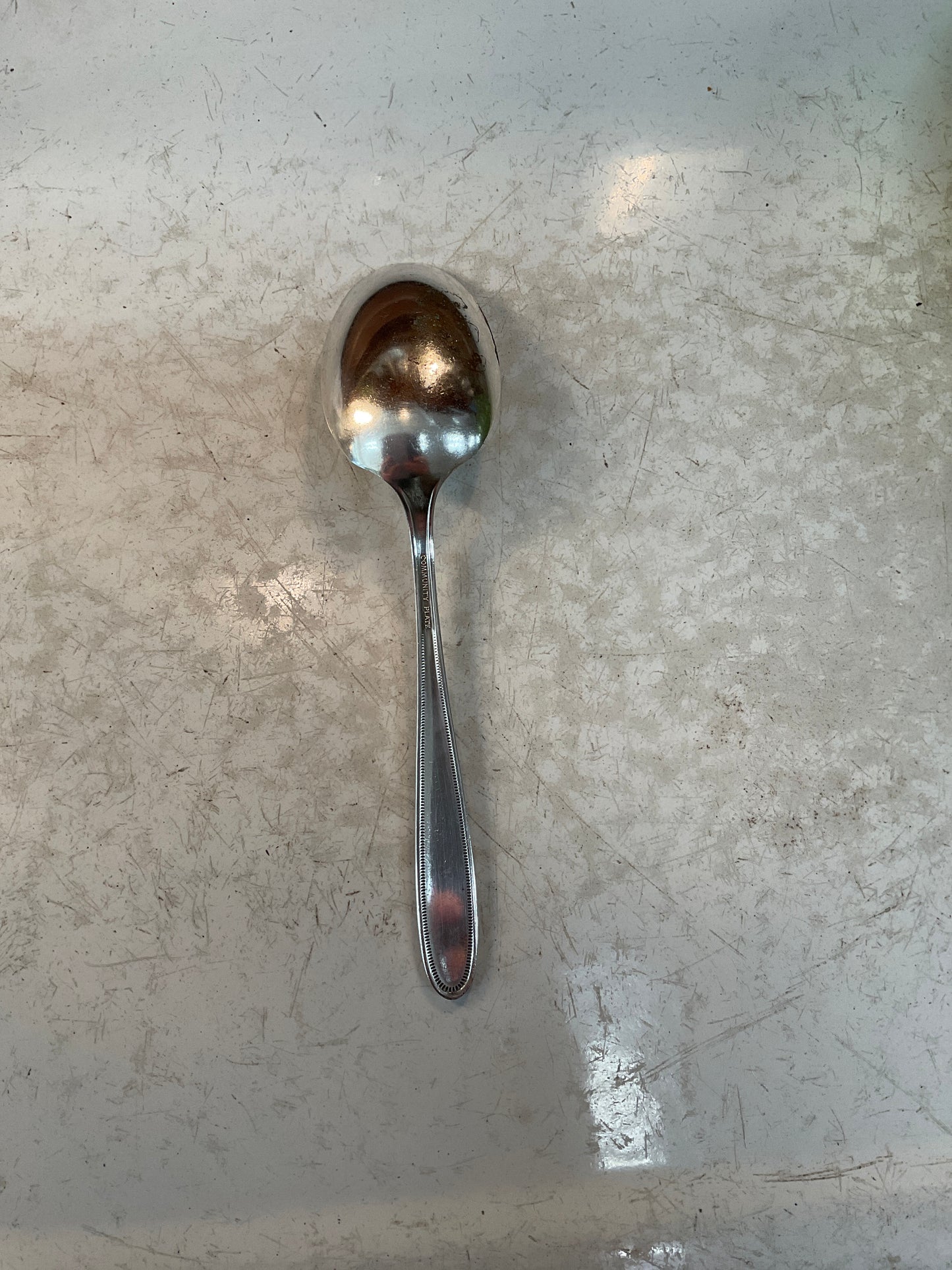 Antique 1921 Grosvener Silver plate Sugar Spoon