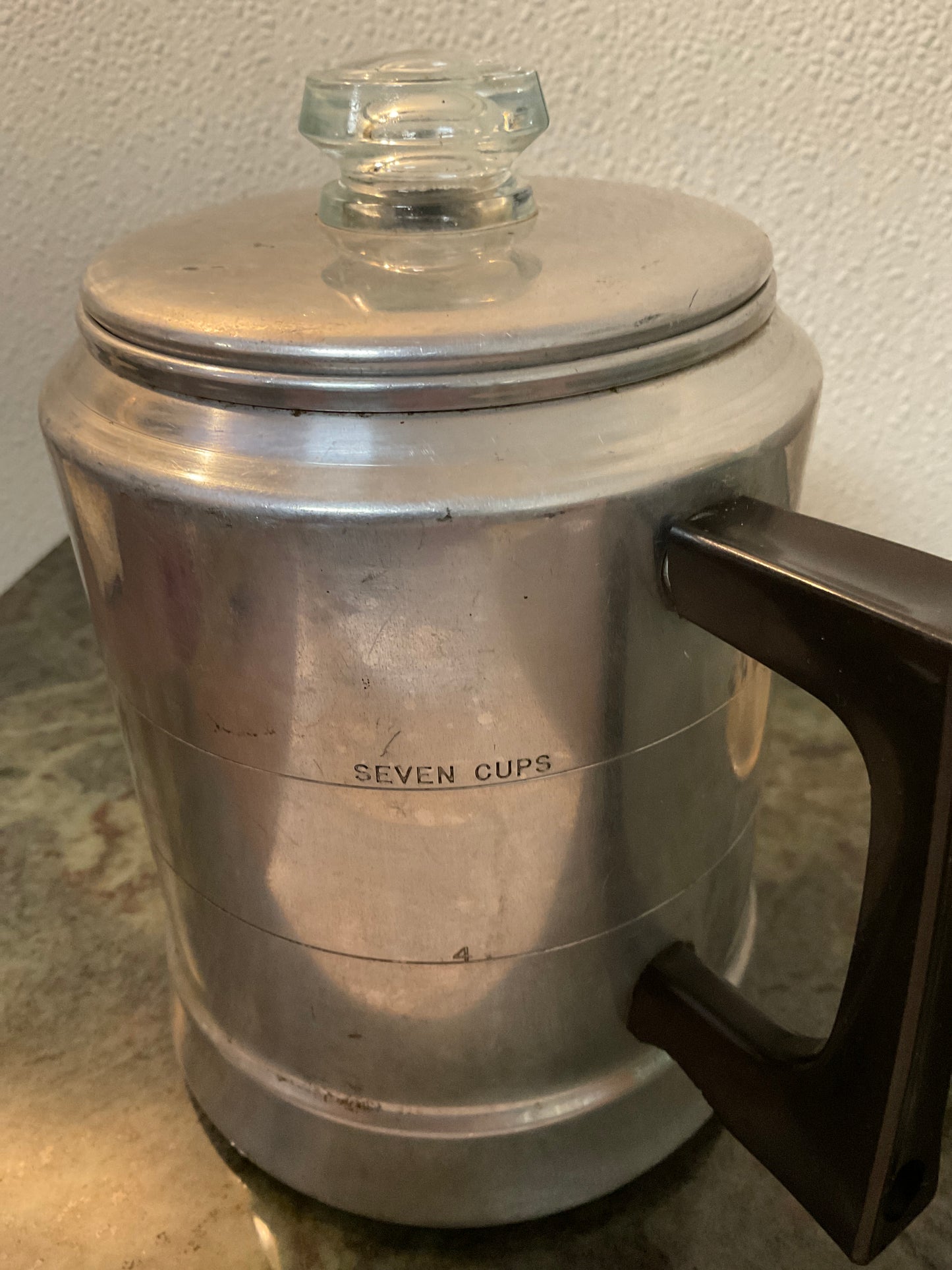 Vintage Aluminum Comet Coffee Pot