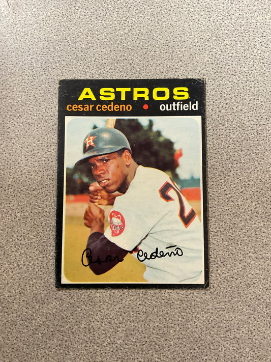 Baseball Card Cesar Cedeno