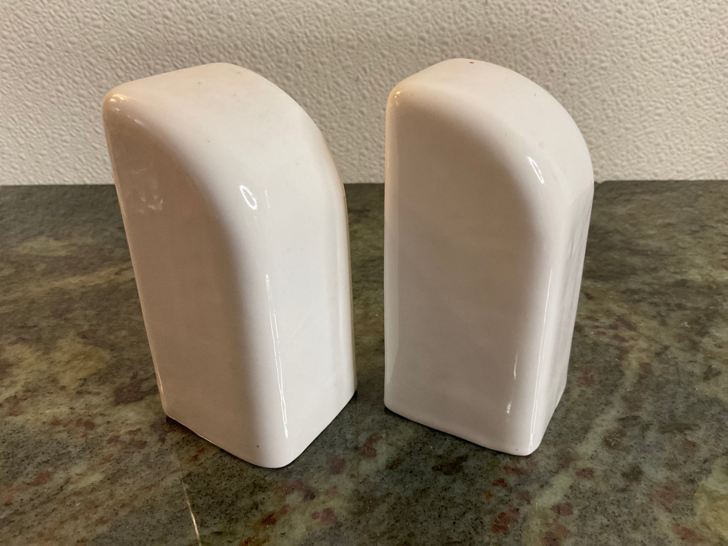 Salt & Pepper White Art Deco Set