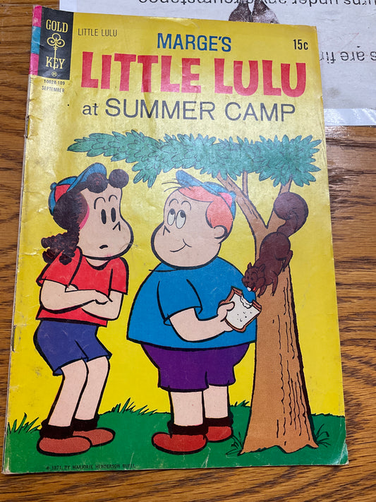 Comic Book Little Lulu At Summer Camp