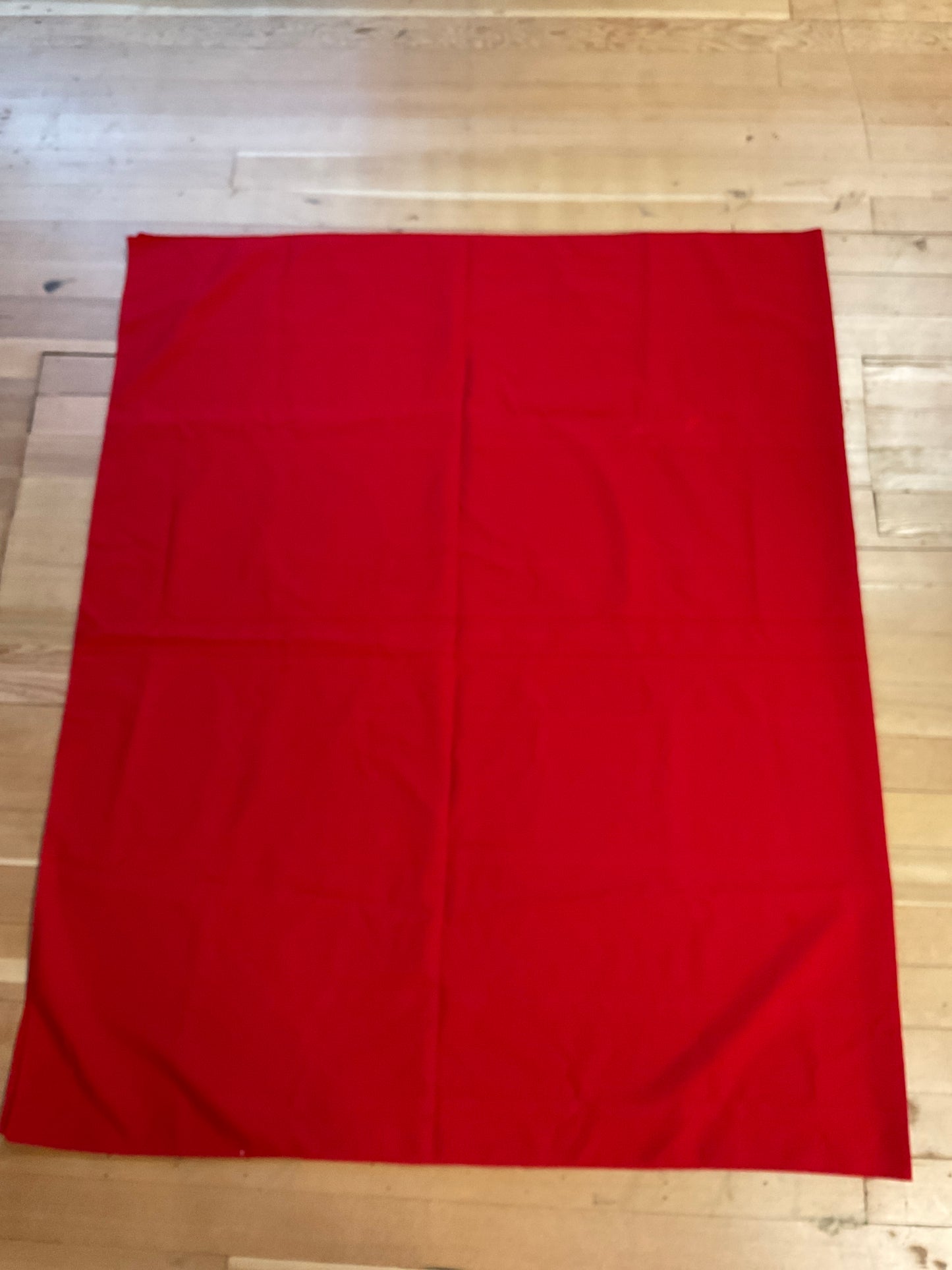 Red Polyester Table Cloth 60” x 98”