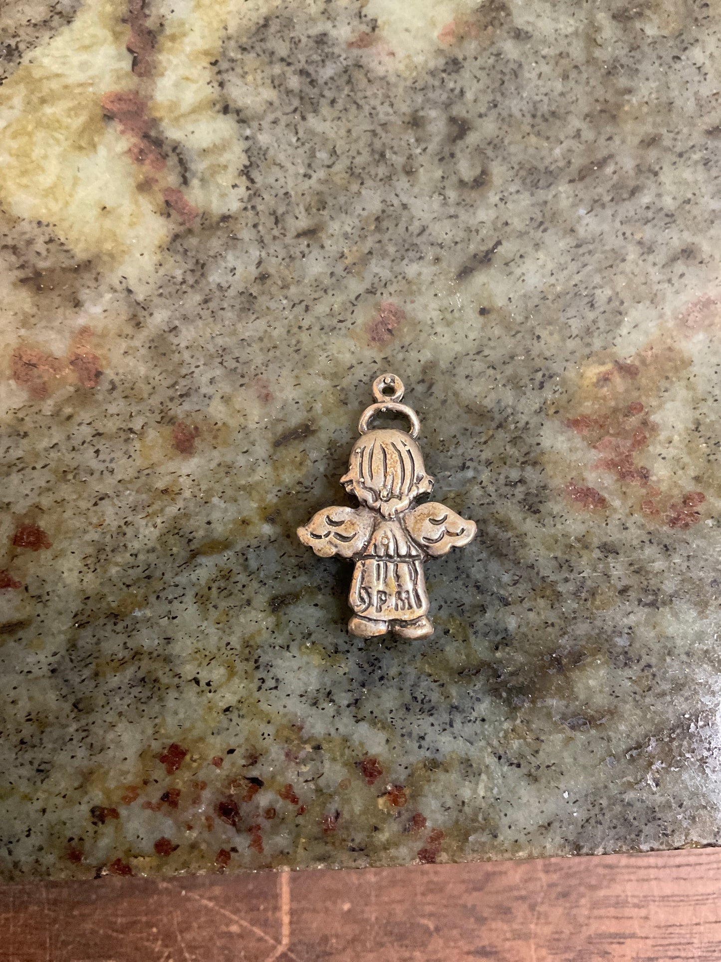 Precious Moments Angel/Red Heart Gemstone