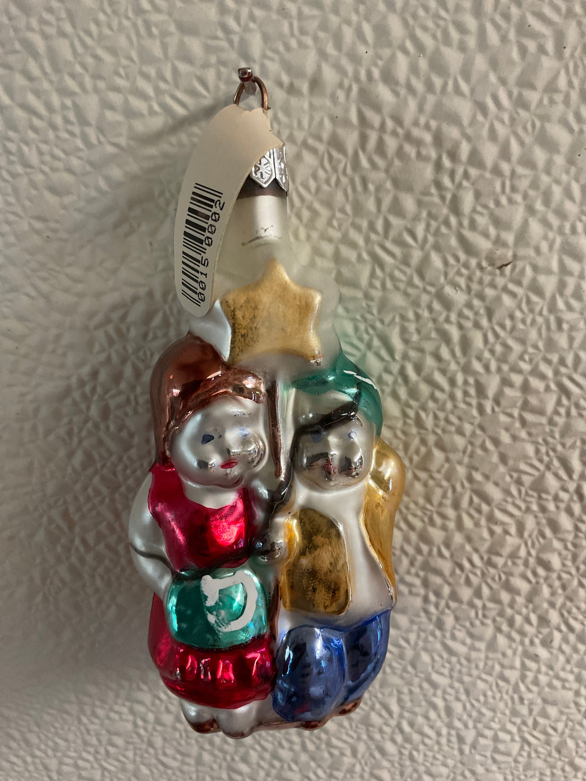 Vintage Hand-Blown Mercury Glass Christmas Ornament