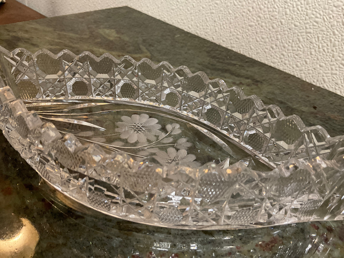 Vintage Crystal Canoe