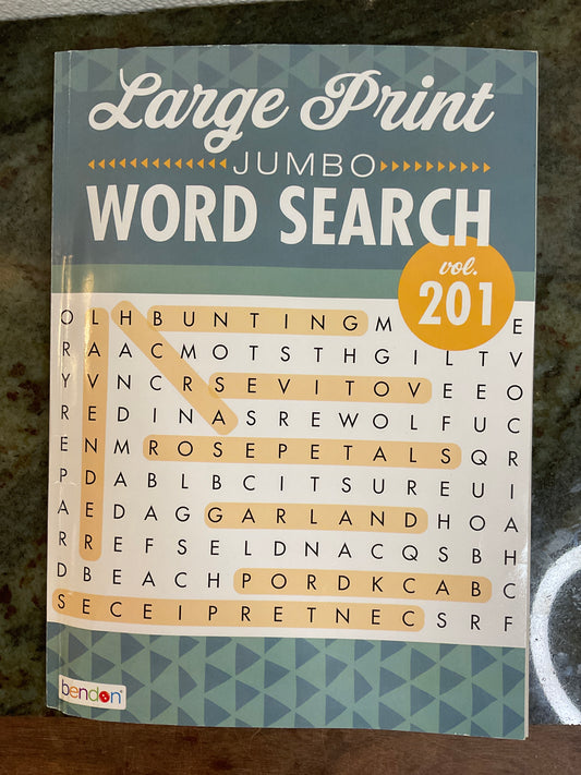 Large Print Jumbo Word Search