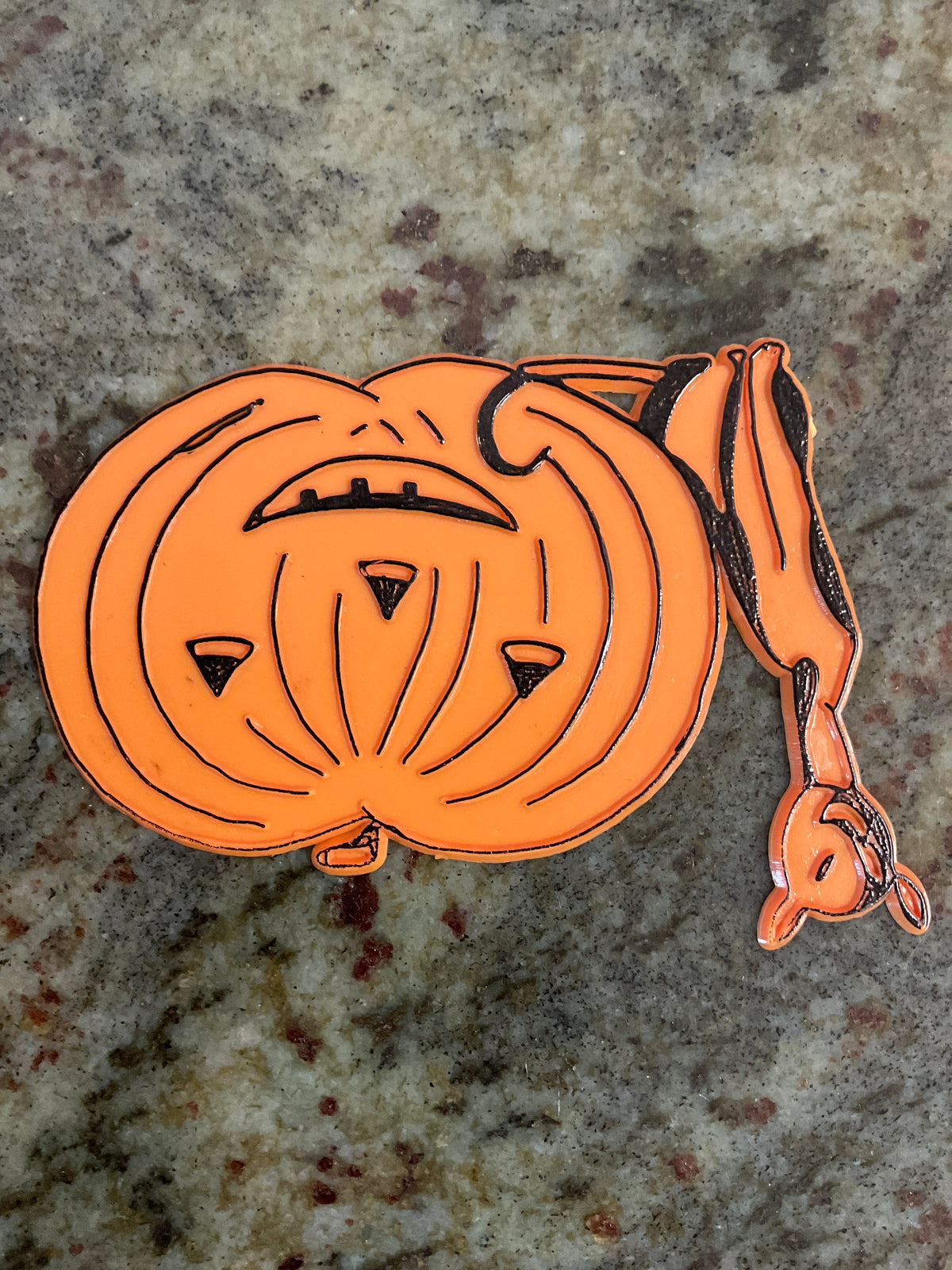 Die-Cut Plastic Halloween Jack O Lantern