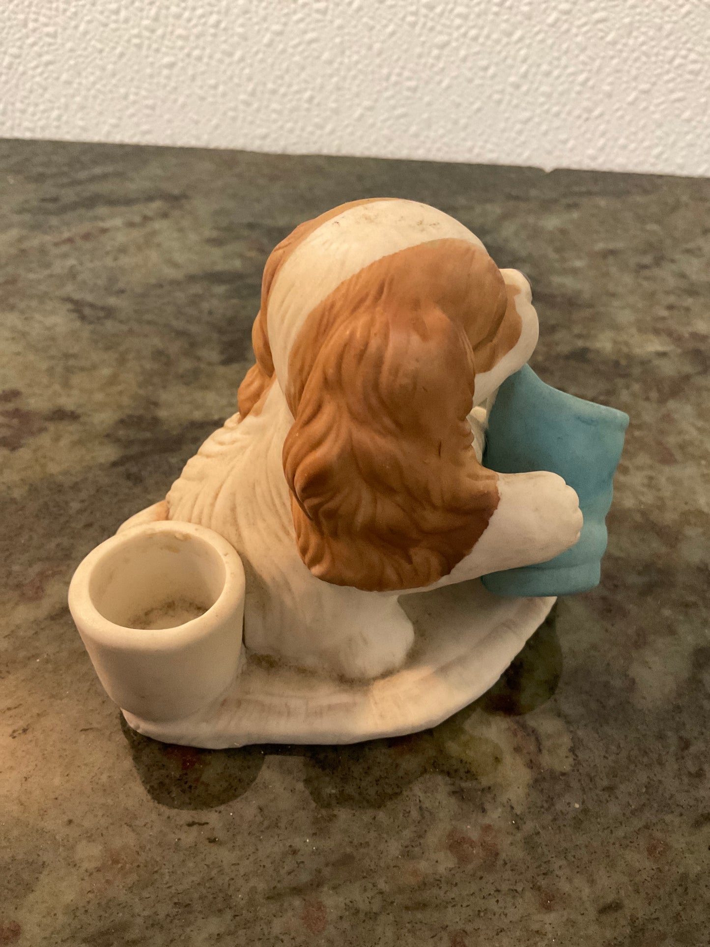 Ceramic Puppy Candle Holder
