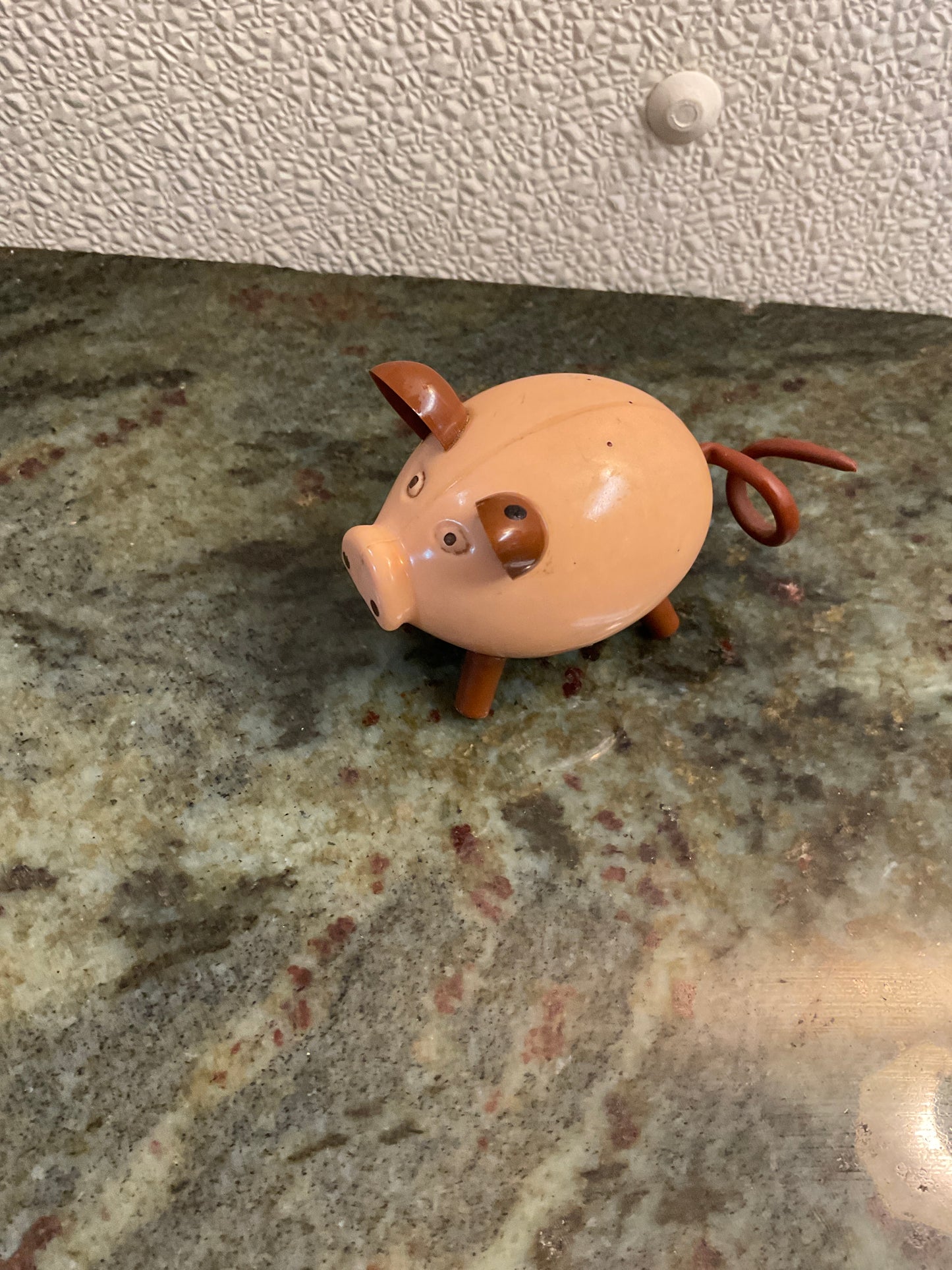 Vintage Wind Up Plastic Pig