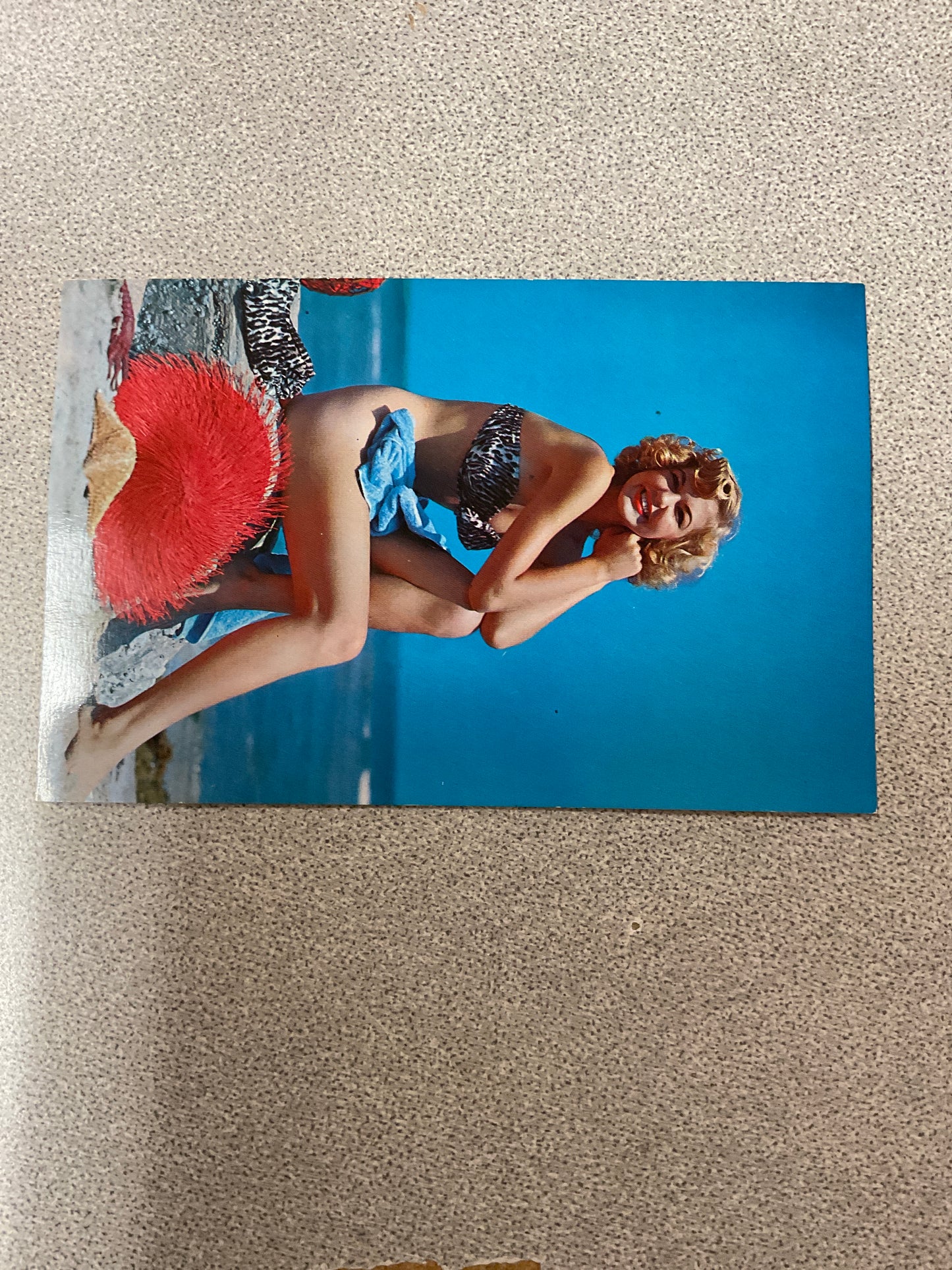 Postcard Card Modeling Woman