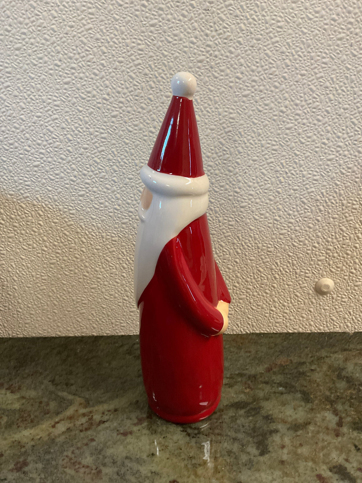 Ceramic Glossy Santa Figurine