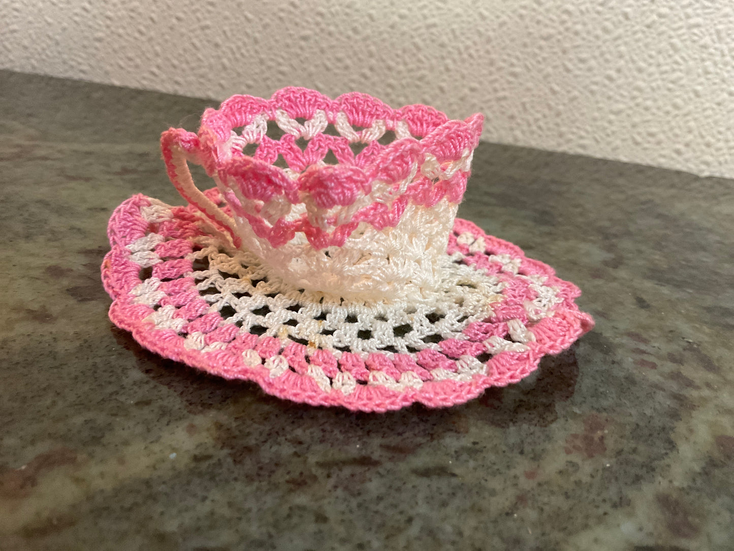 Crochet Lace Teacup/Saucer
