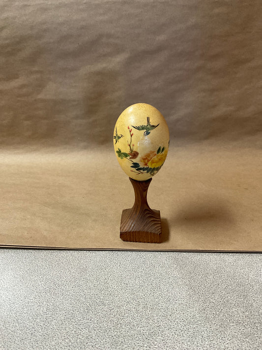 Vintage Asian Hand Painted Egg Shell