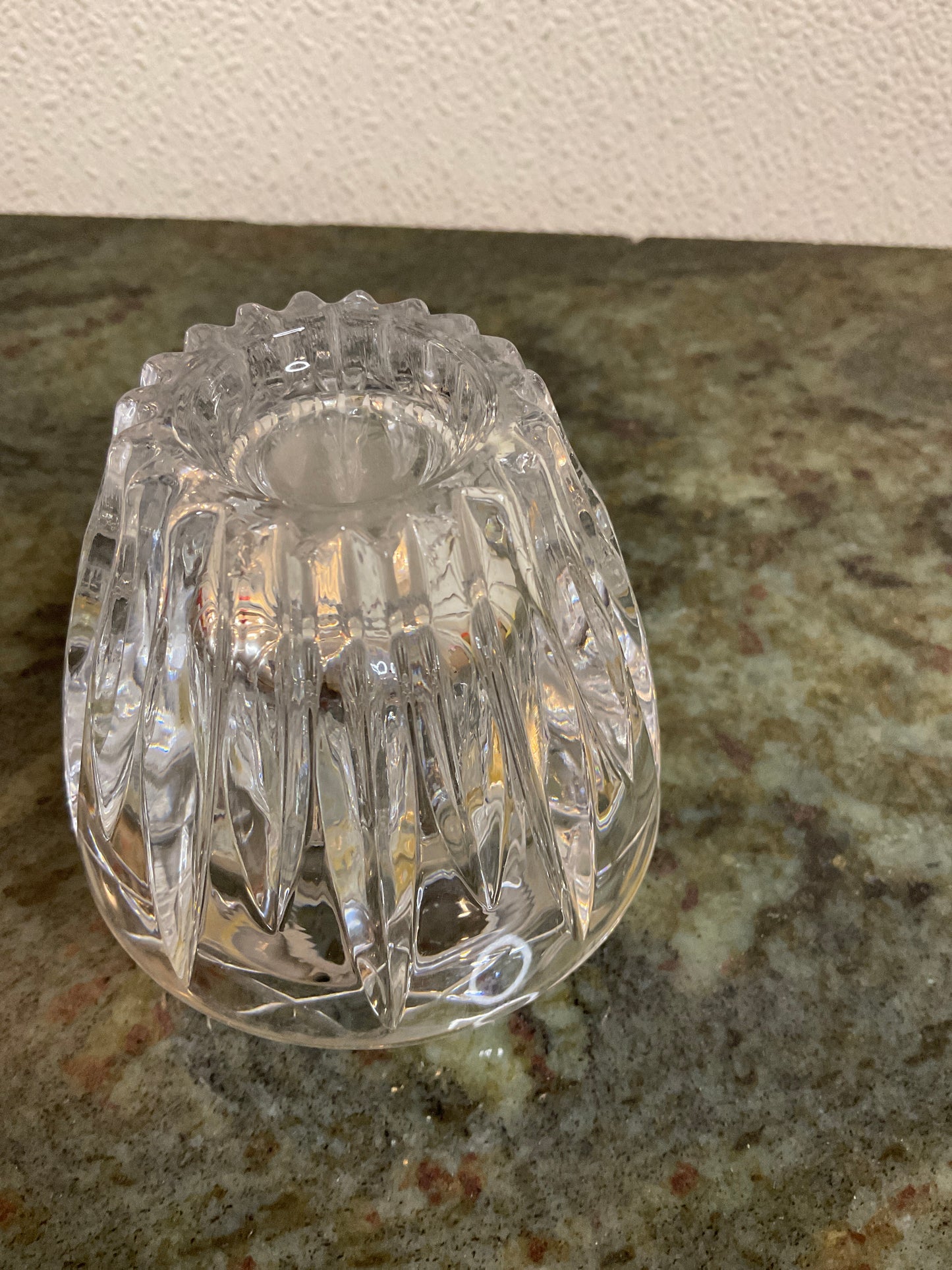 Princess House Crystal Votive with Silver Rim