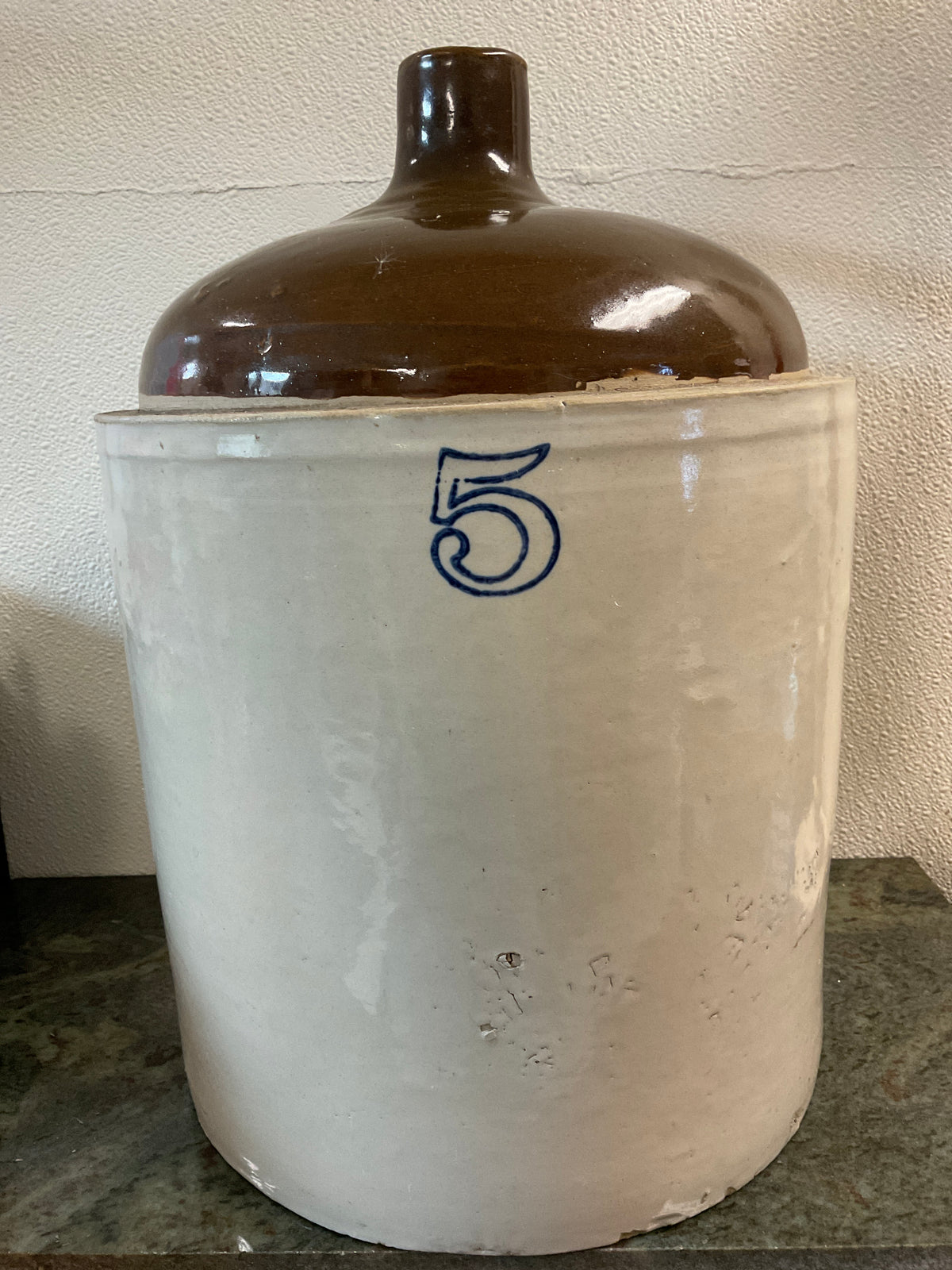 Vintage 5 Gallon Western Stoneware Beehive Jug
