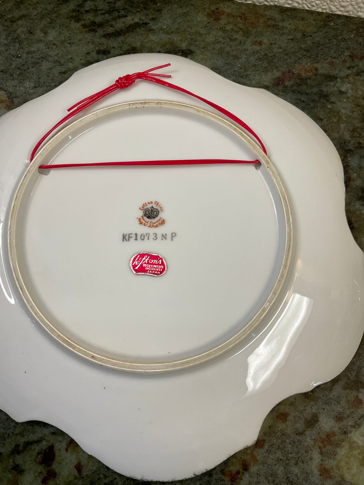 Lefton China “ God Bless Our Home” Plate