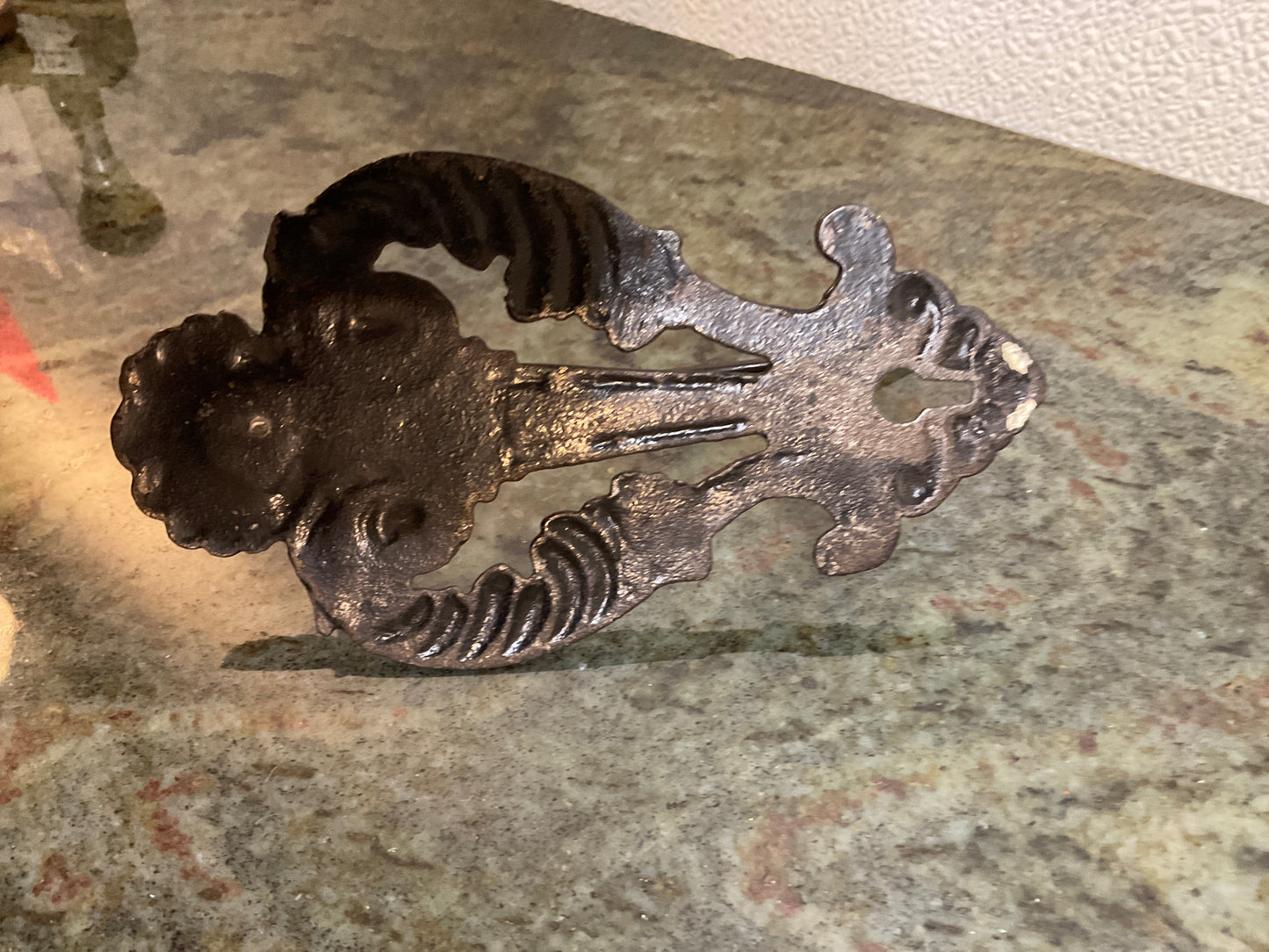 Vintage Wall Mount Cast Iron Receipt Holder
