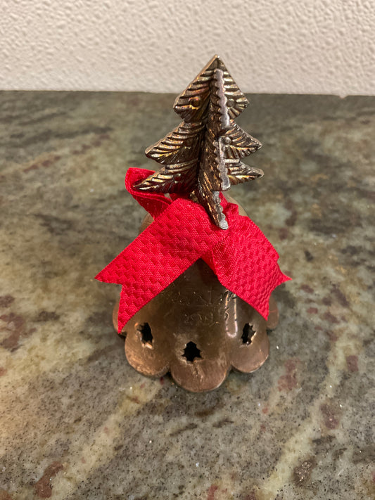 Silver Plated Bell With Tree Handle