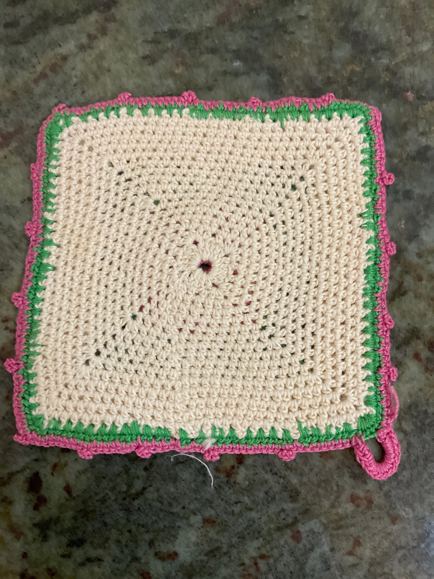 Handmade Crochet Potholder/ Trivet