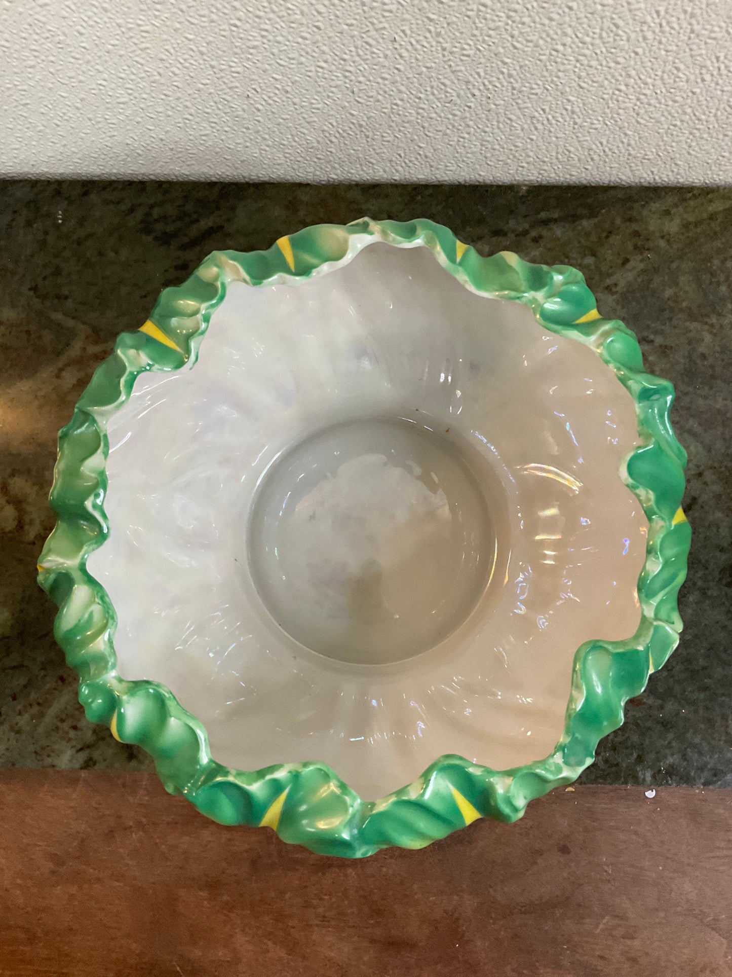 Hand Painted Mid Century Ceramic Bowl