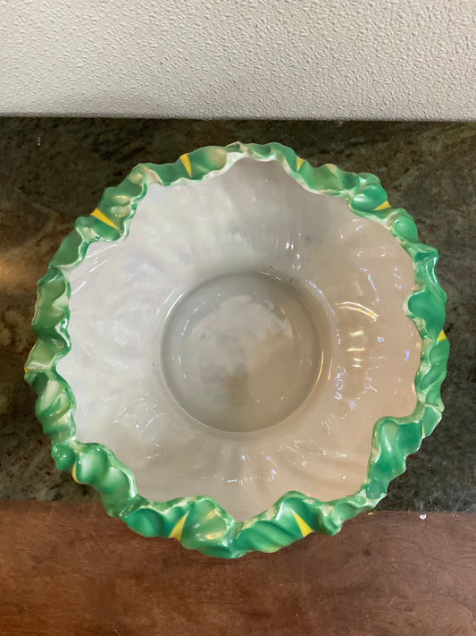 Hand Painted Mid Century Ceramic Bowl