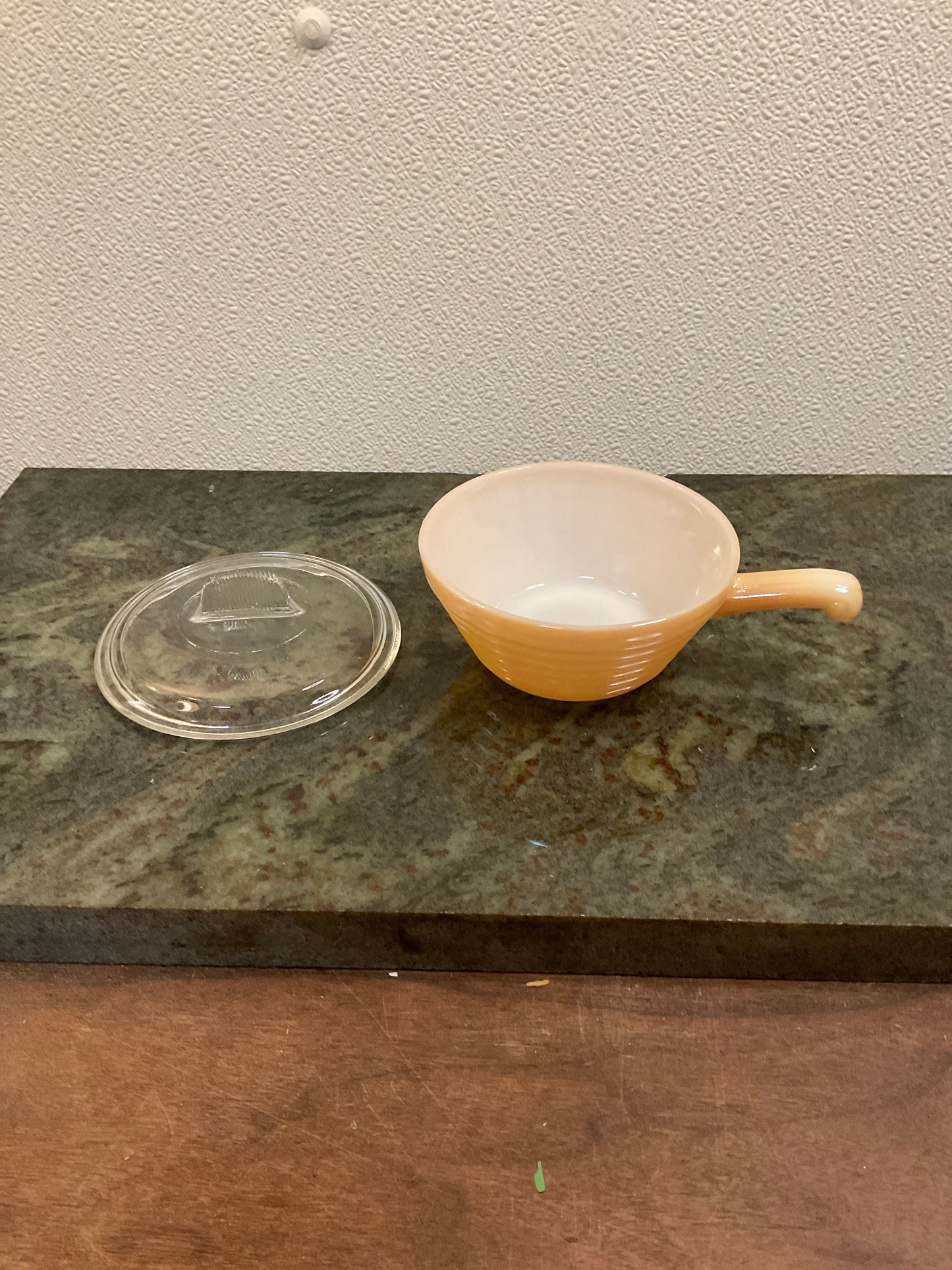 Fire King Peach Luster Beehive