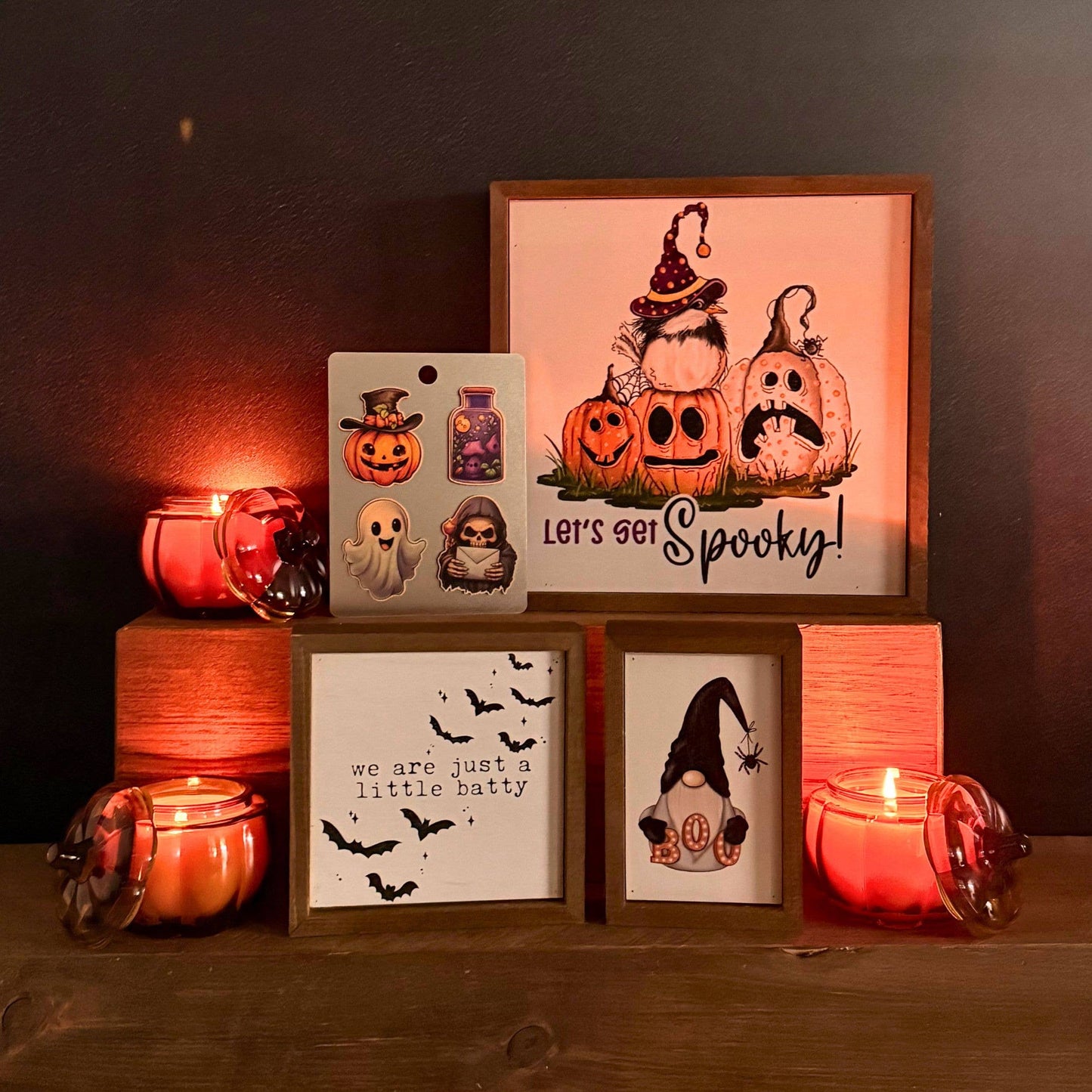 Pumpkin Spice Farmhouse Candles - Pumpkin Vessel Fall Decor