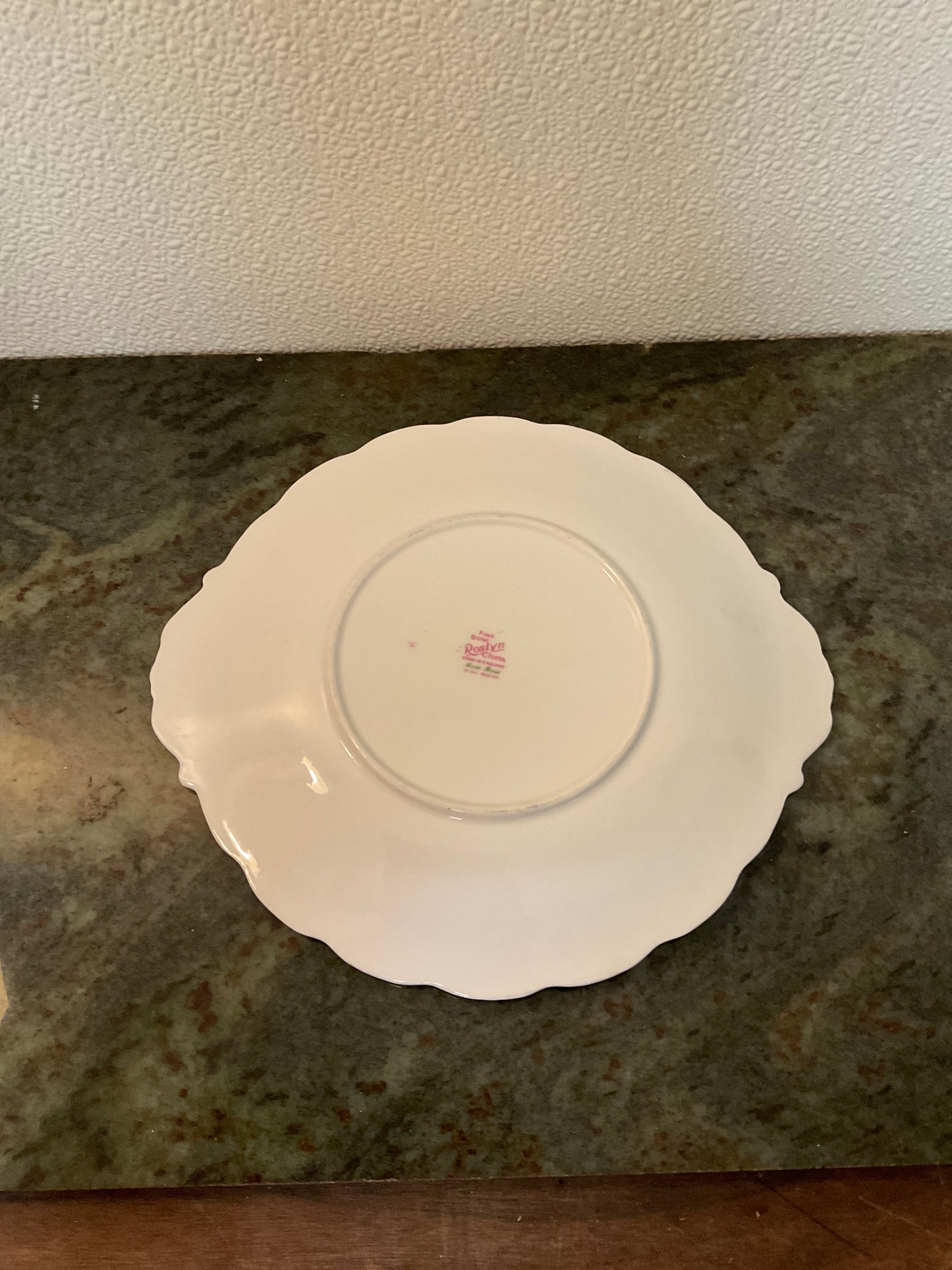 Fine Bone Roslyn China Handled Plate