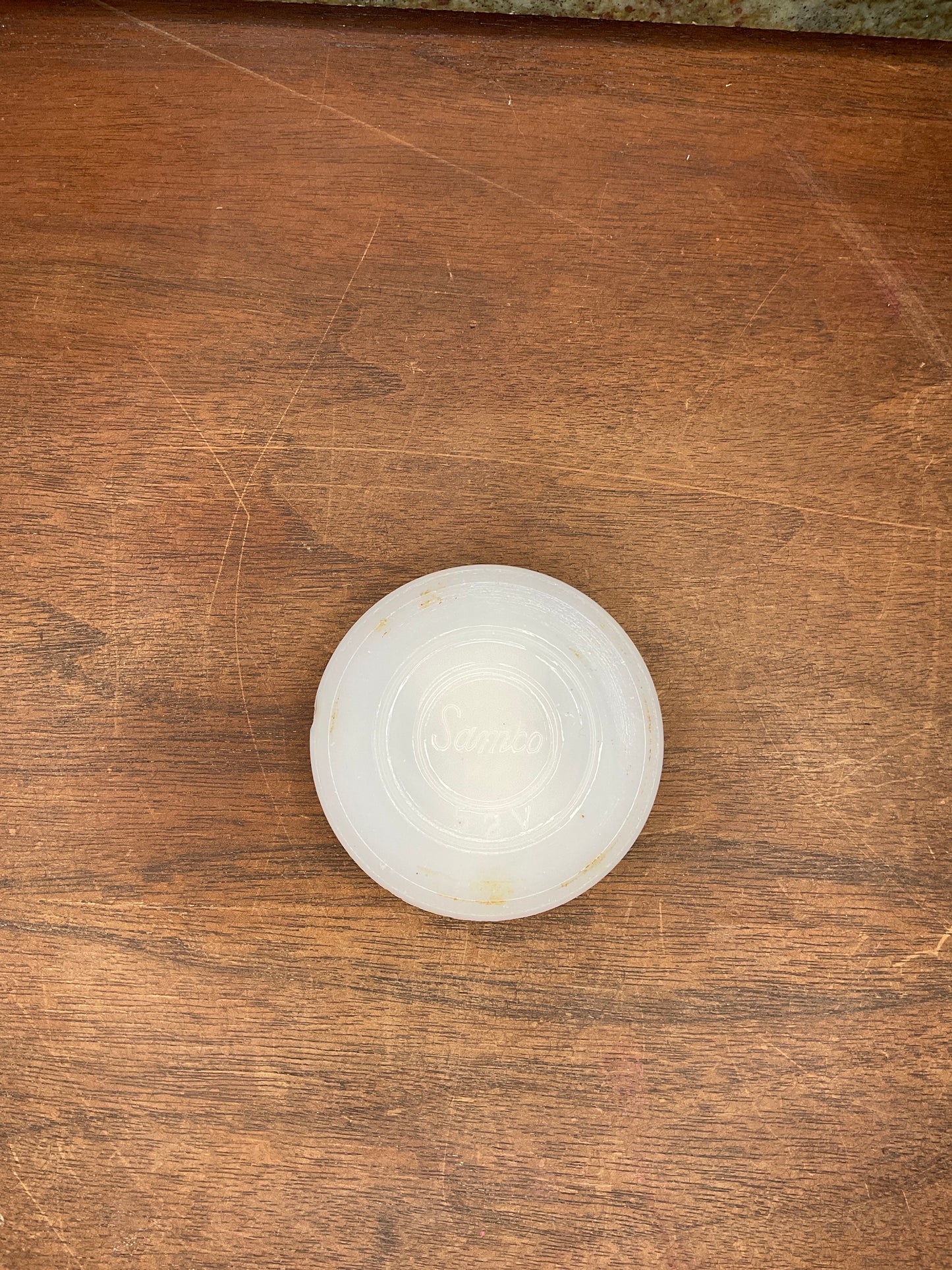 Vintage Samco Milk Glass Jar Lid
