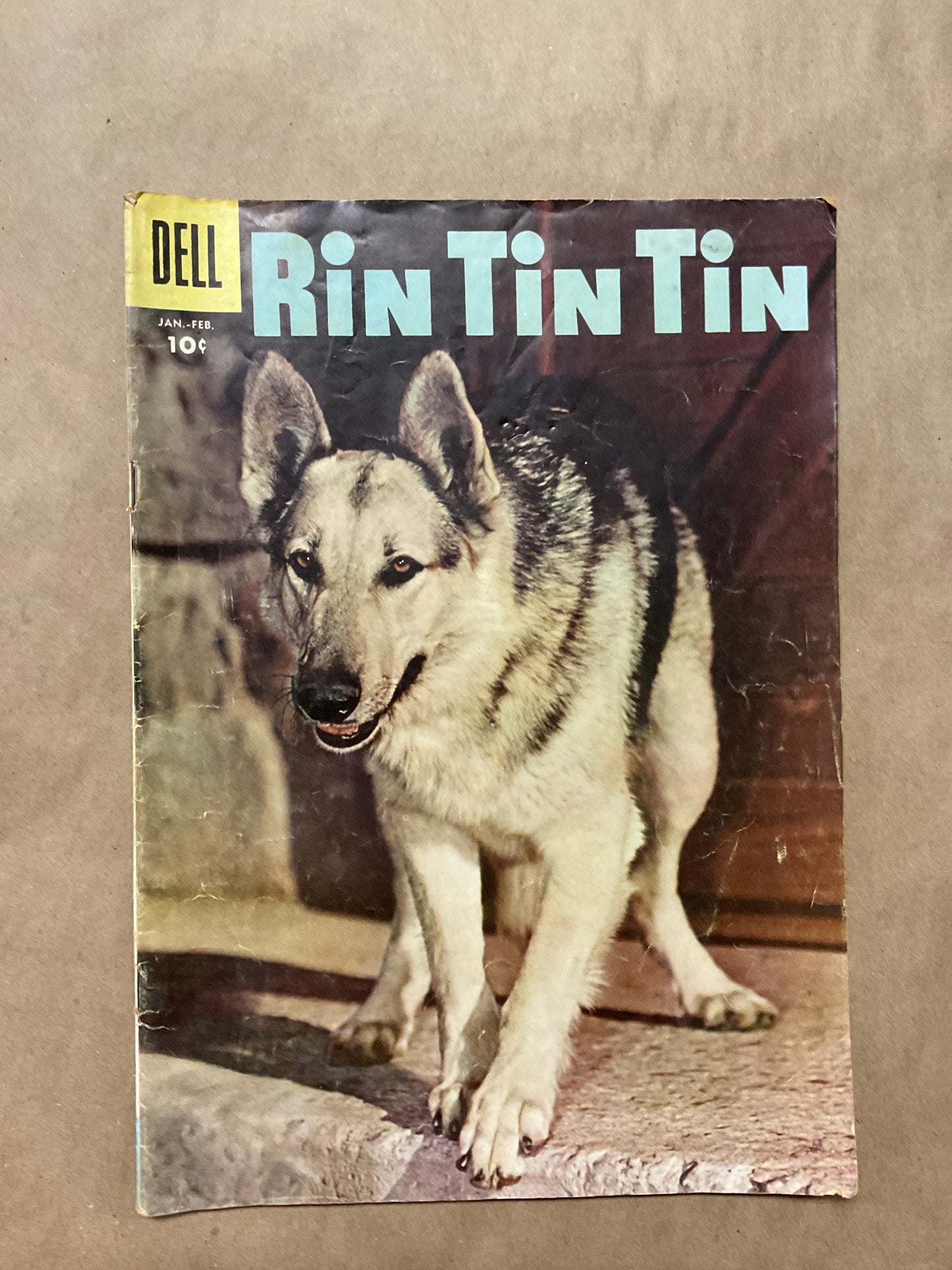 Vintage Rin Tin Tin Jan. - Feb. 1957 Comic Book