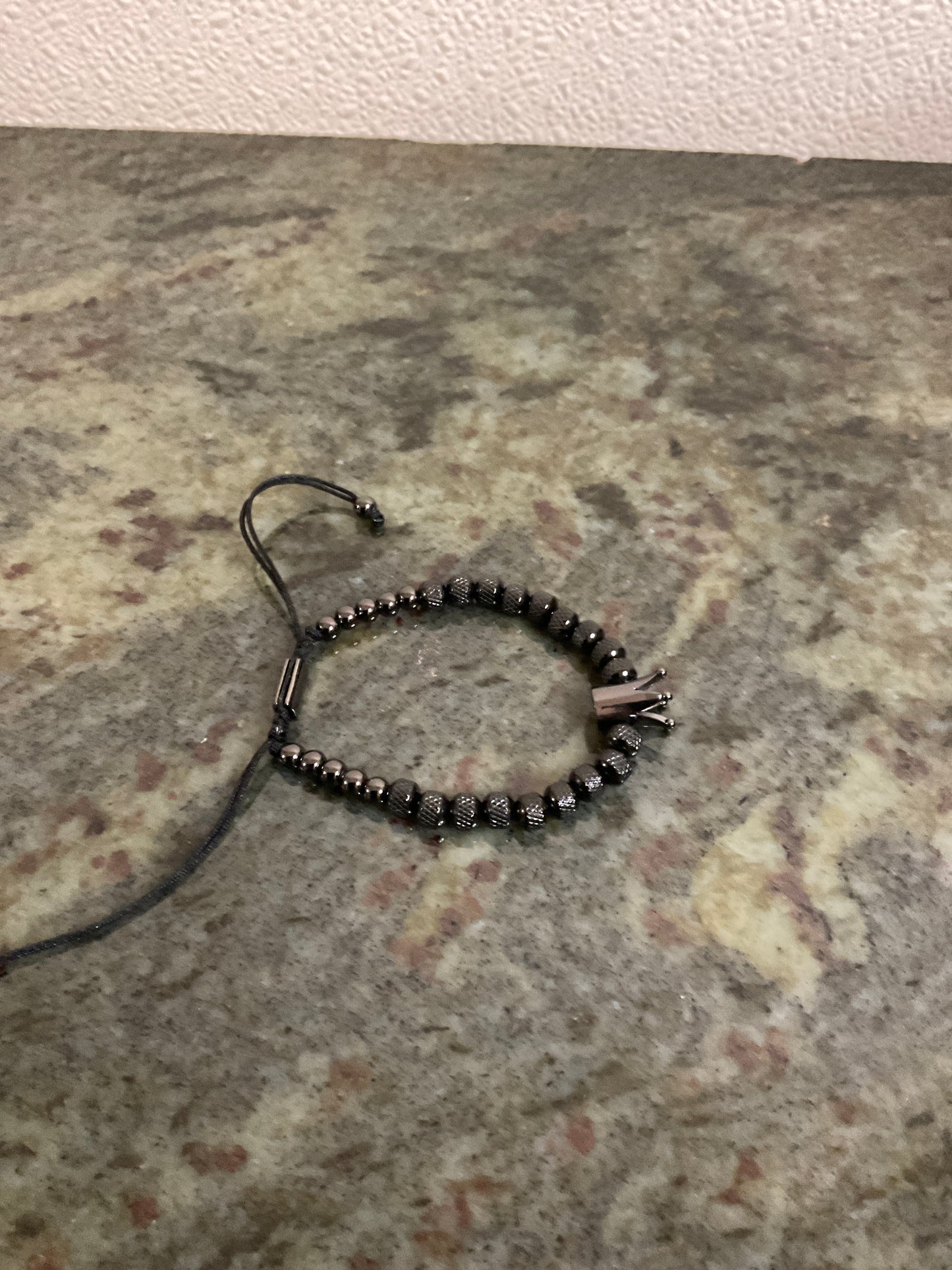 Adjustable Stainless Steel Bracelet Crown Men’s