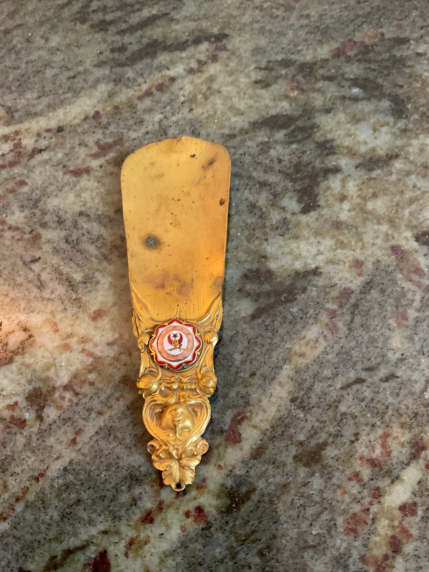 Shriners Brass Vintage Shoehorn