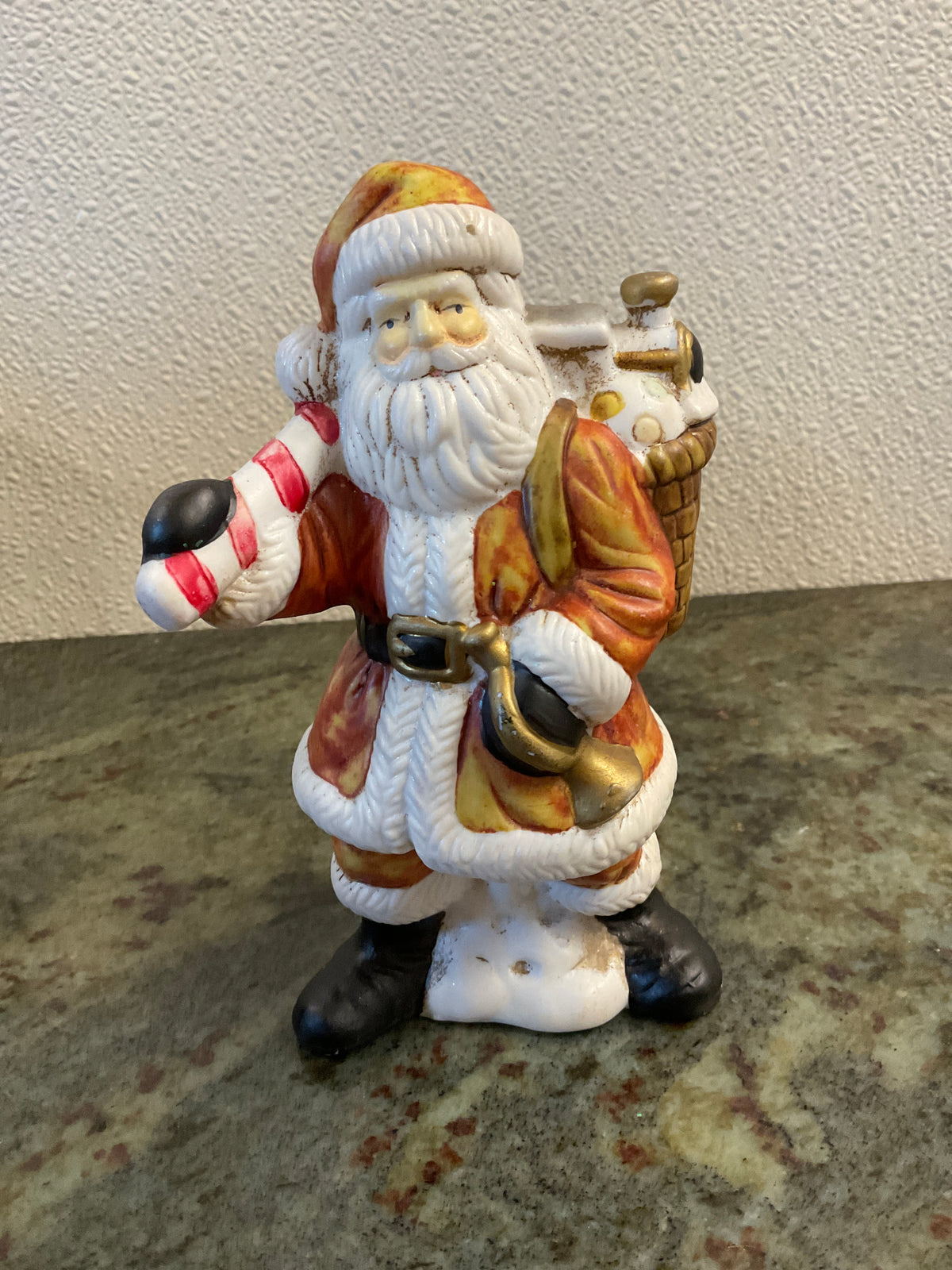 Ceramic Santa With Basket Of Toys