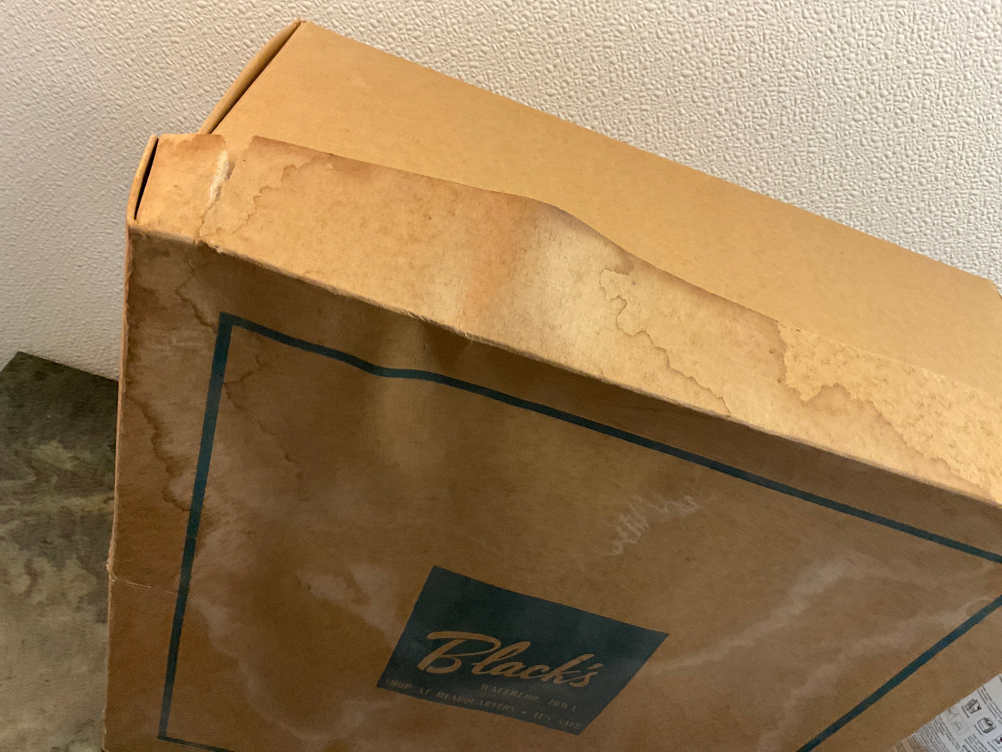 Hat Box from Black’s former department store in Waterloo IA