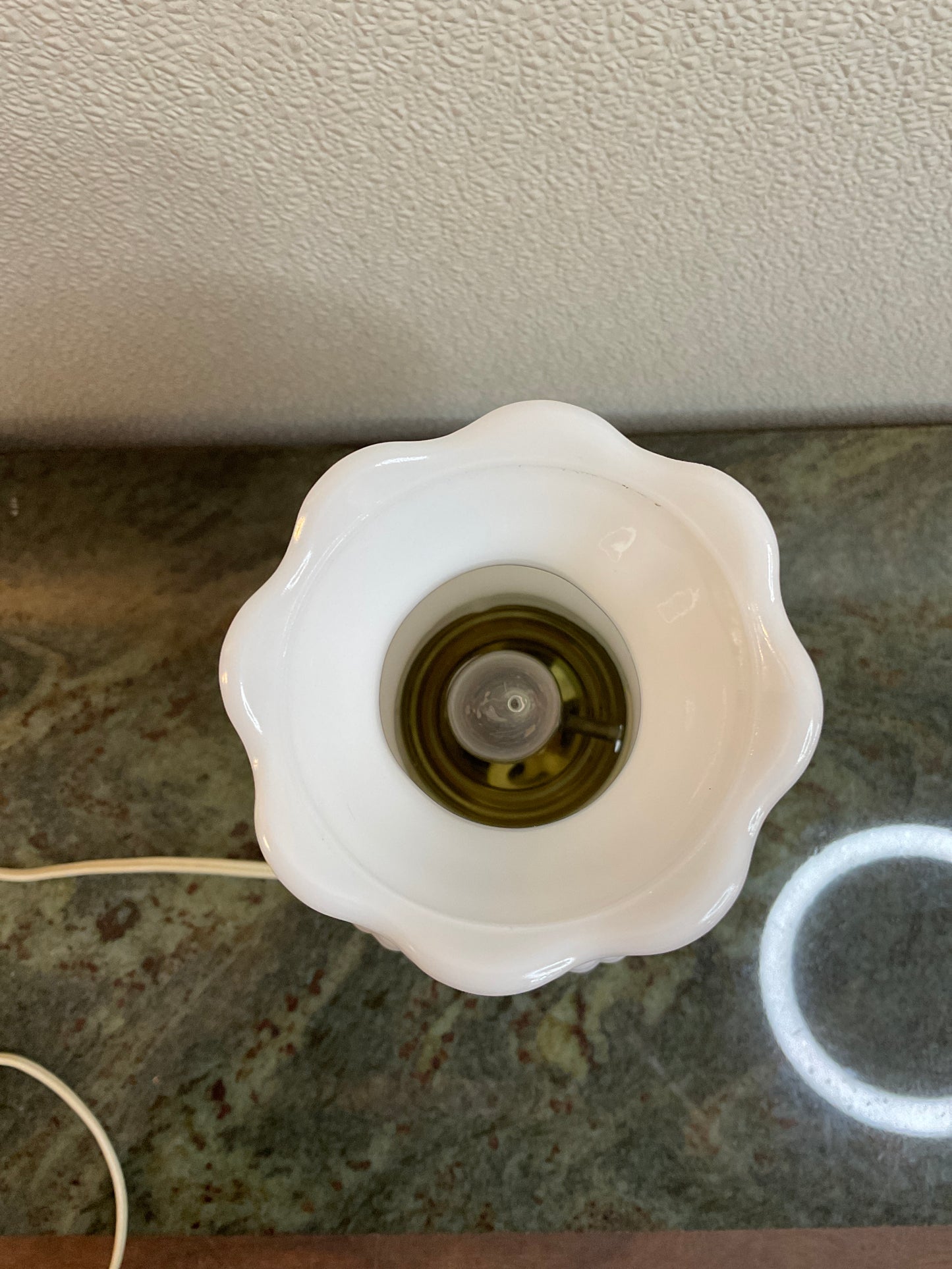 Vintage Electric Hobnail Lamp